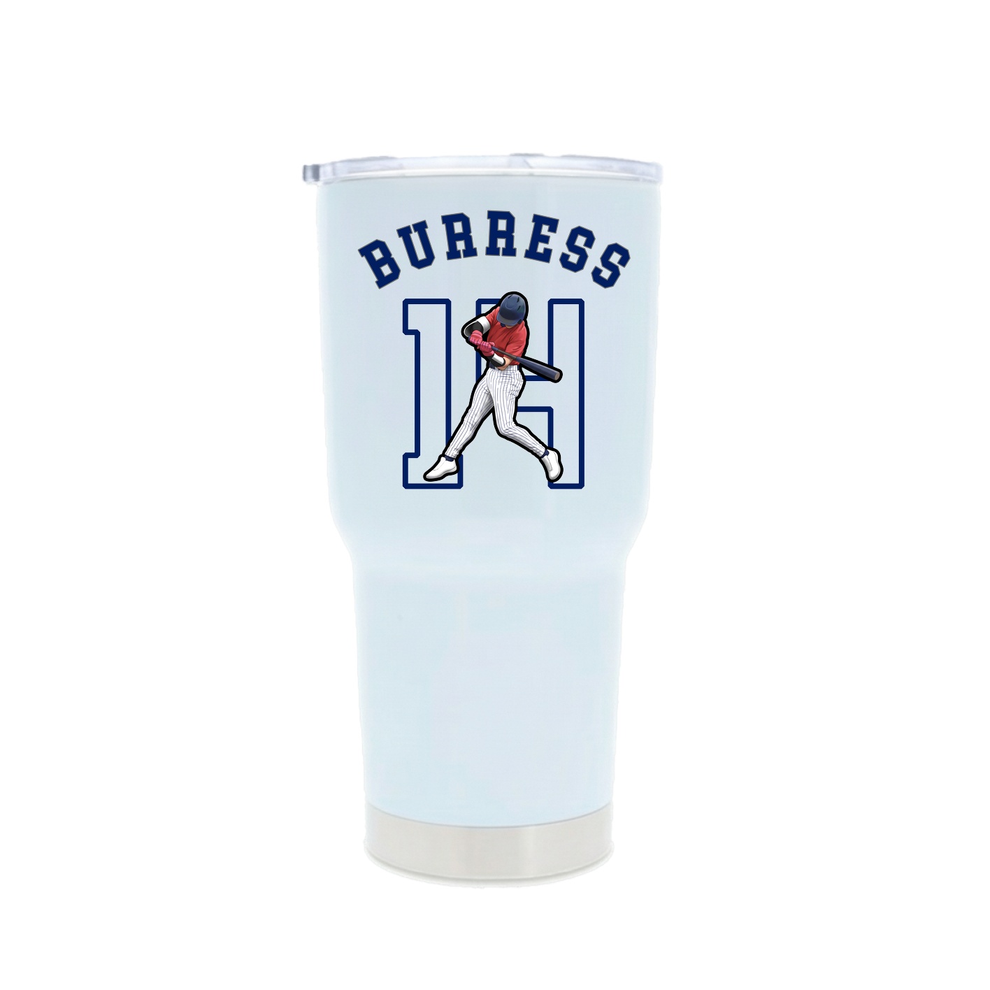 30oz Stainless Steel Tumbler — Shirsey Arch in White