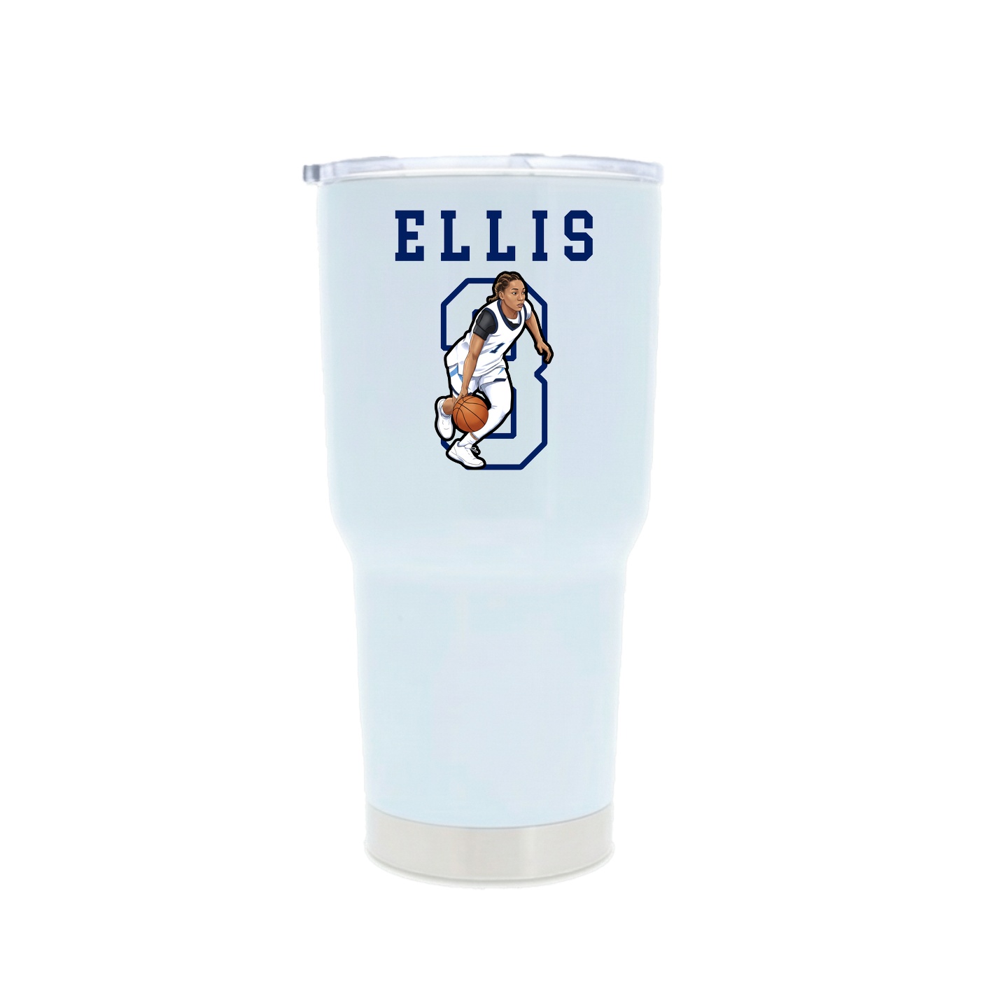 30oz Stainless Steel Tumbler — Shirsey in White