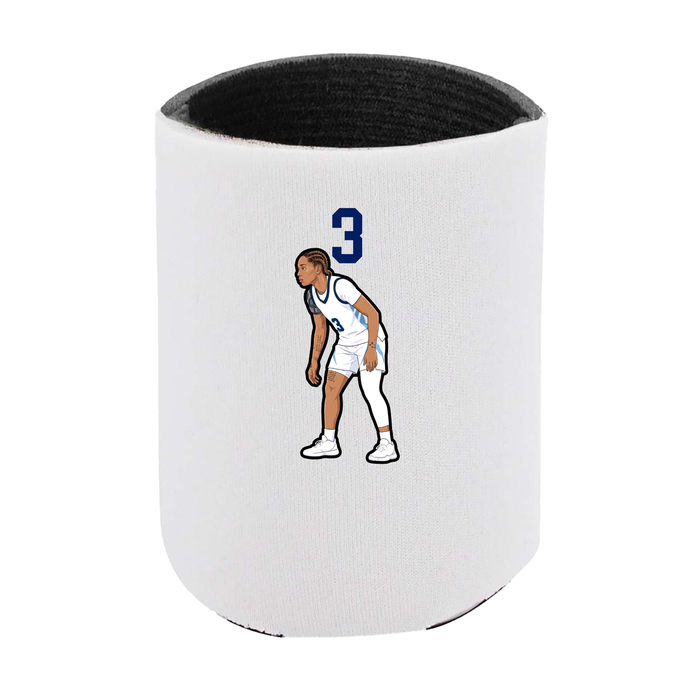 Can Holder — Number Top in White