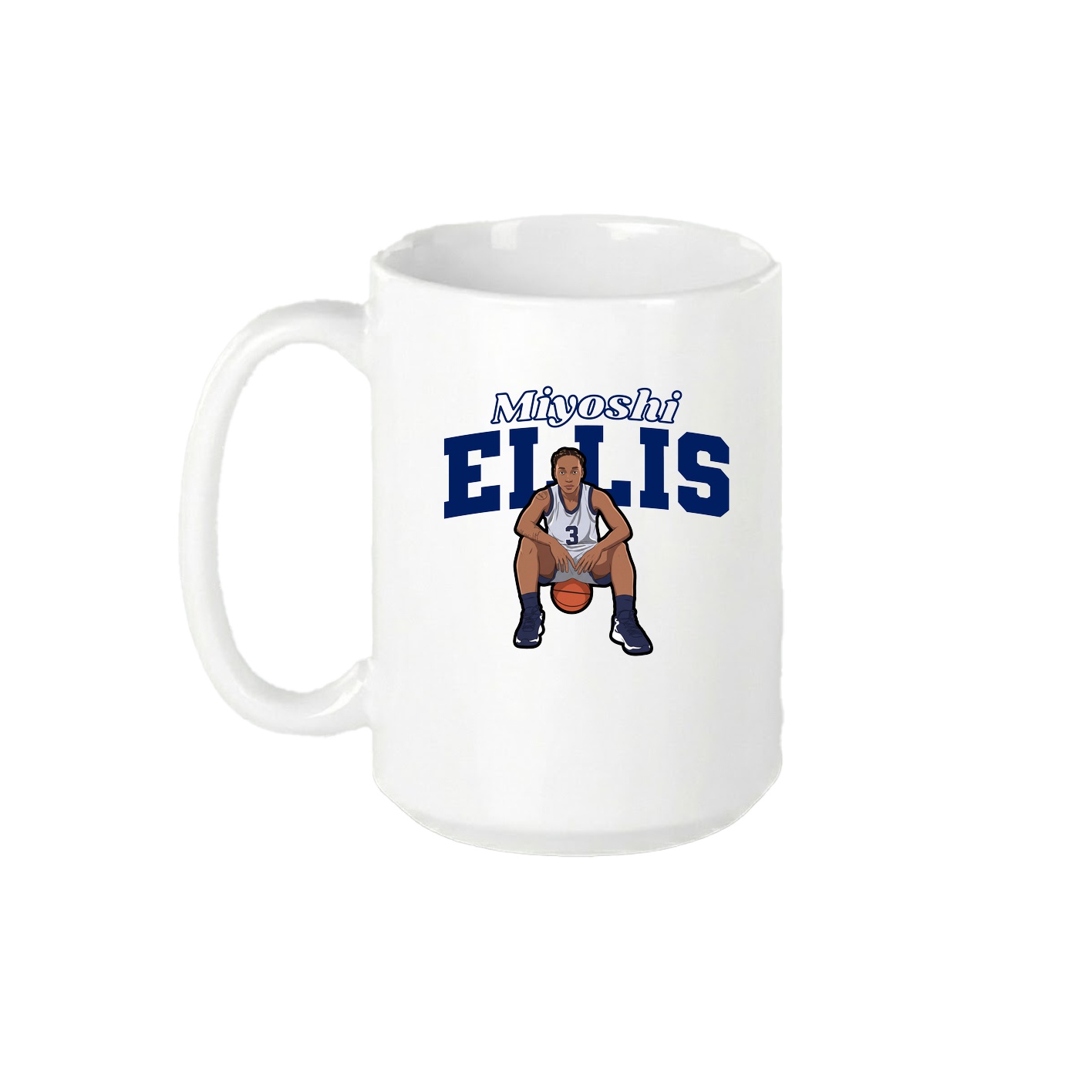 15oz Coffee Mug — Name Arch in White