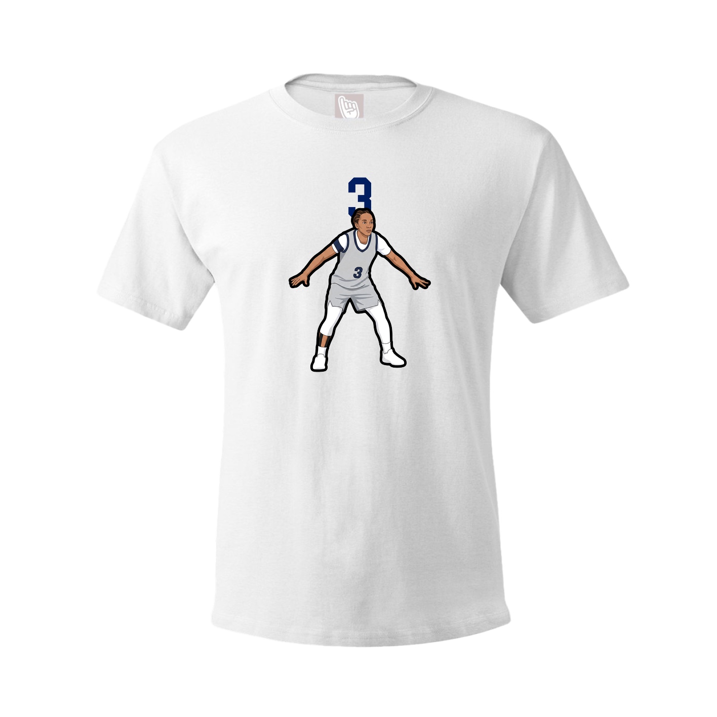 Tee — Number Top in White