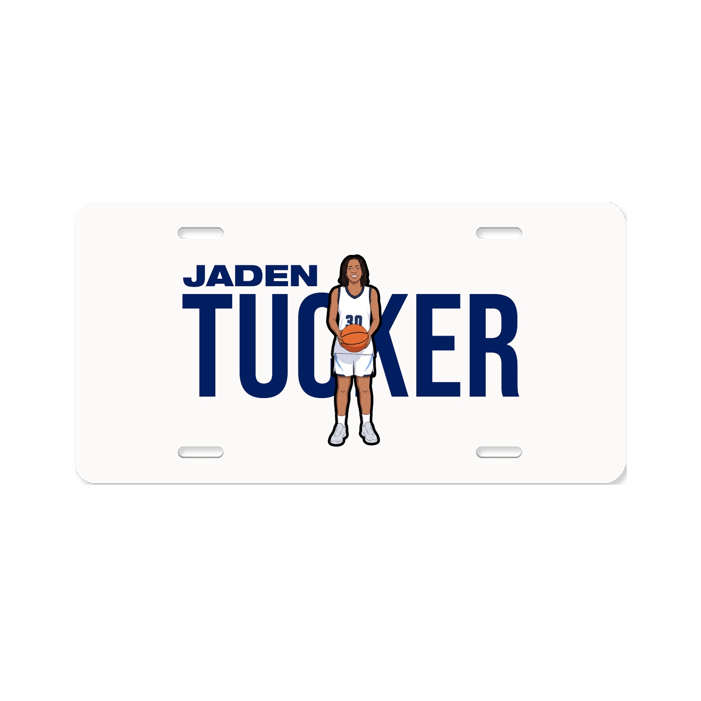 License Plate — Player Name in Classic
