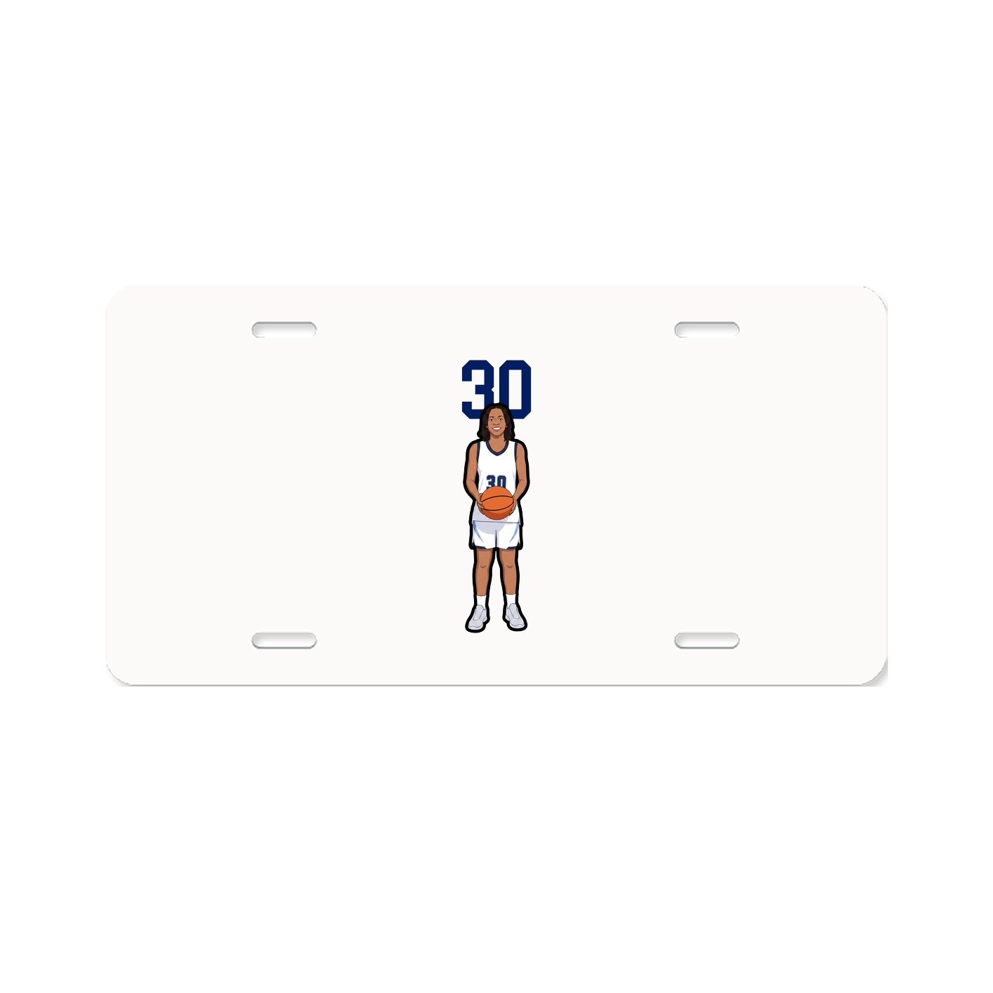 License Plate — Number Top in Classic