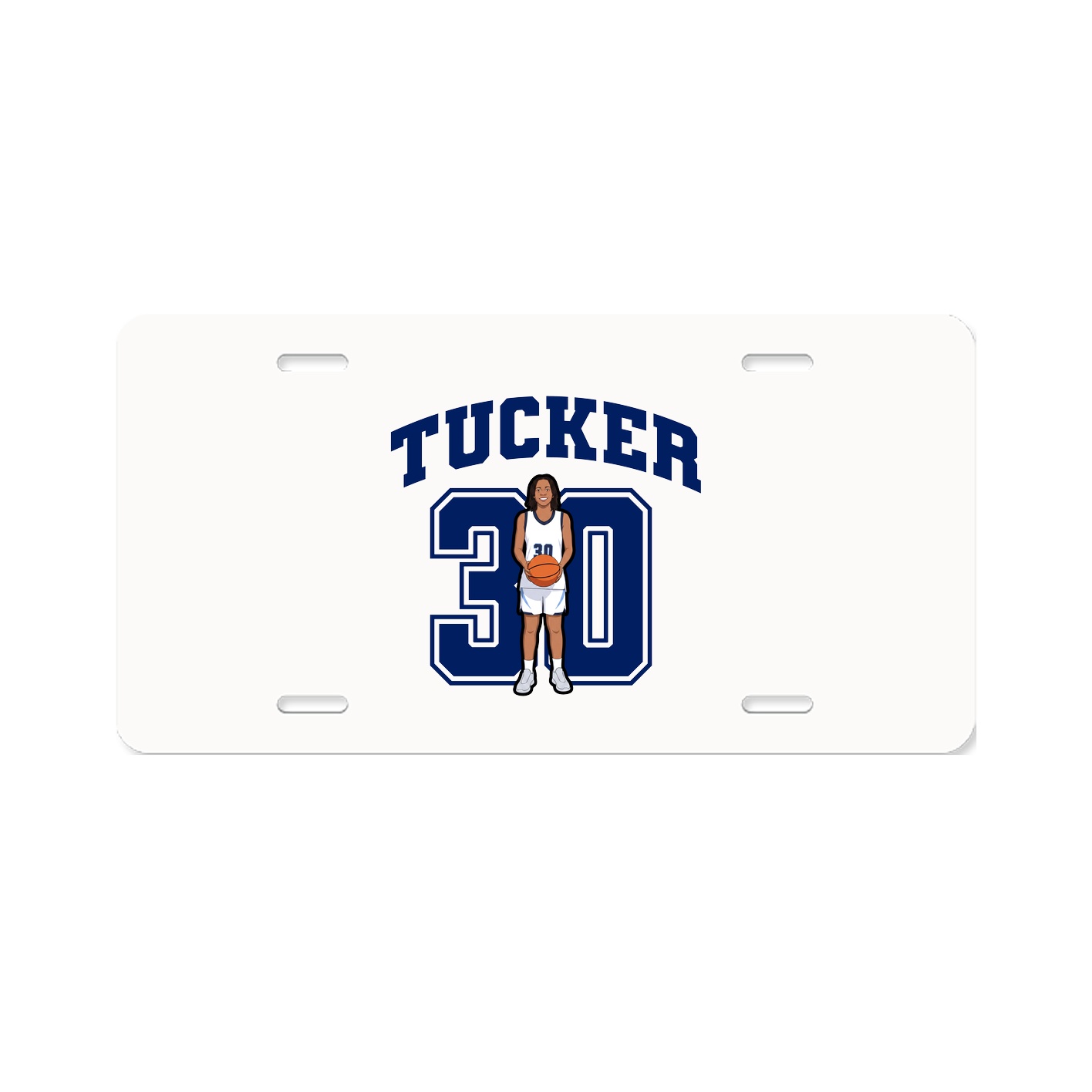 License Plate — Number in Classic