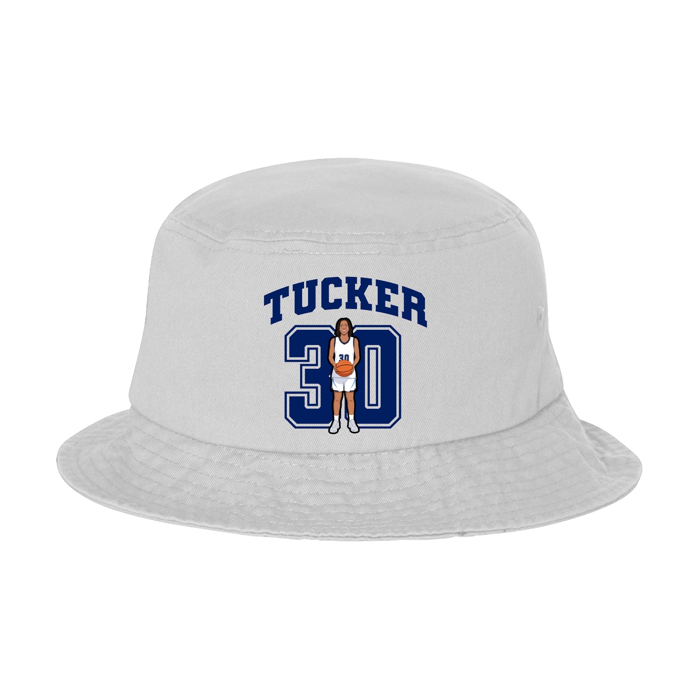 Bucket Cap — Number in White