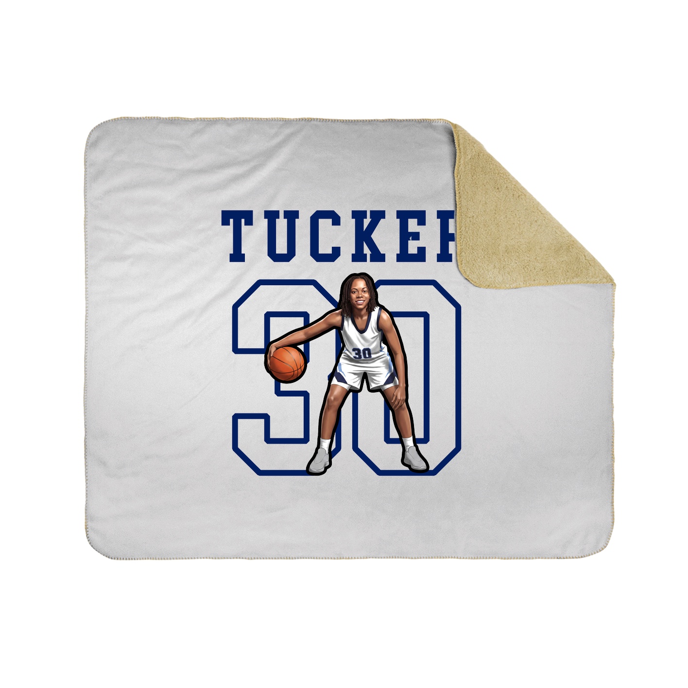 Throw Blanket — Shirsey in White