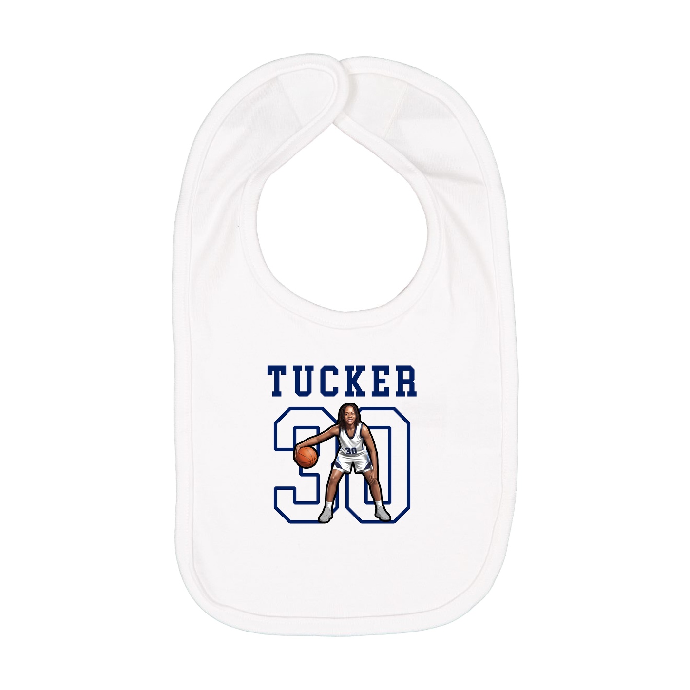 Infant Bib — Shirsey in White