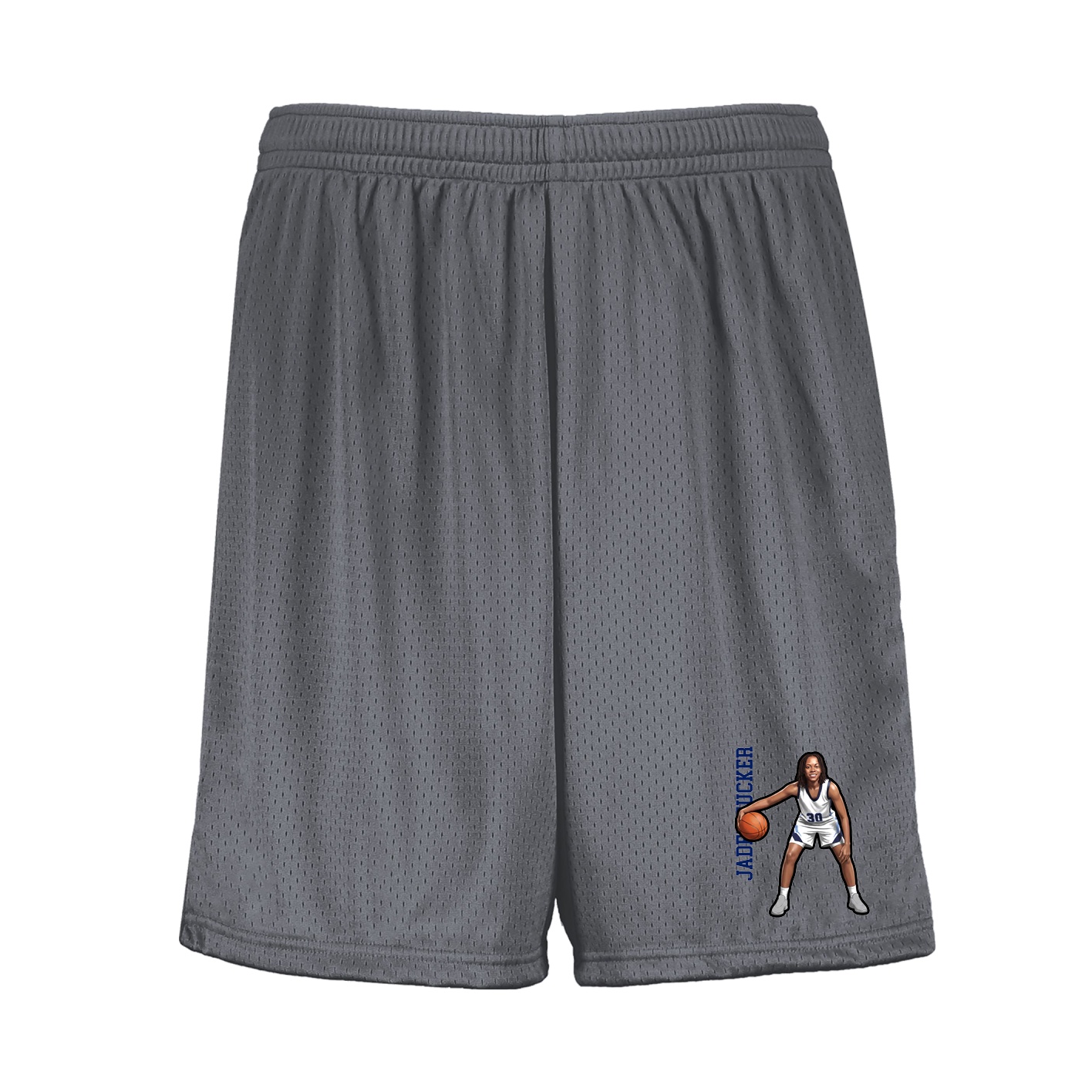 Shorts — Name Vertical in Grey
