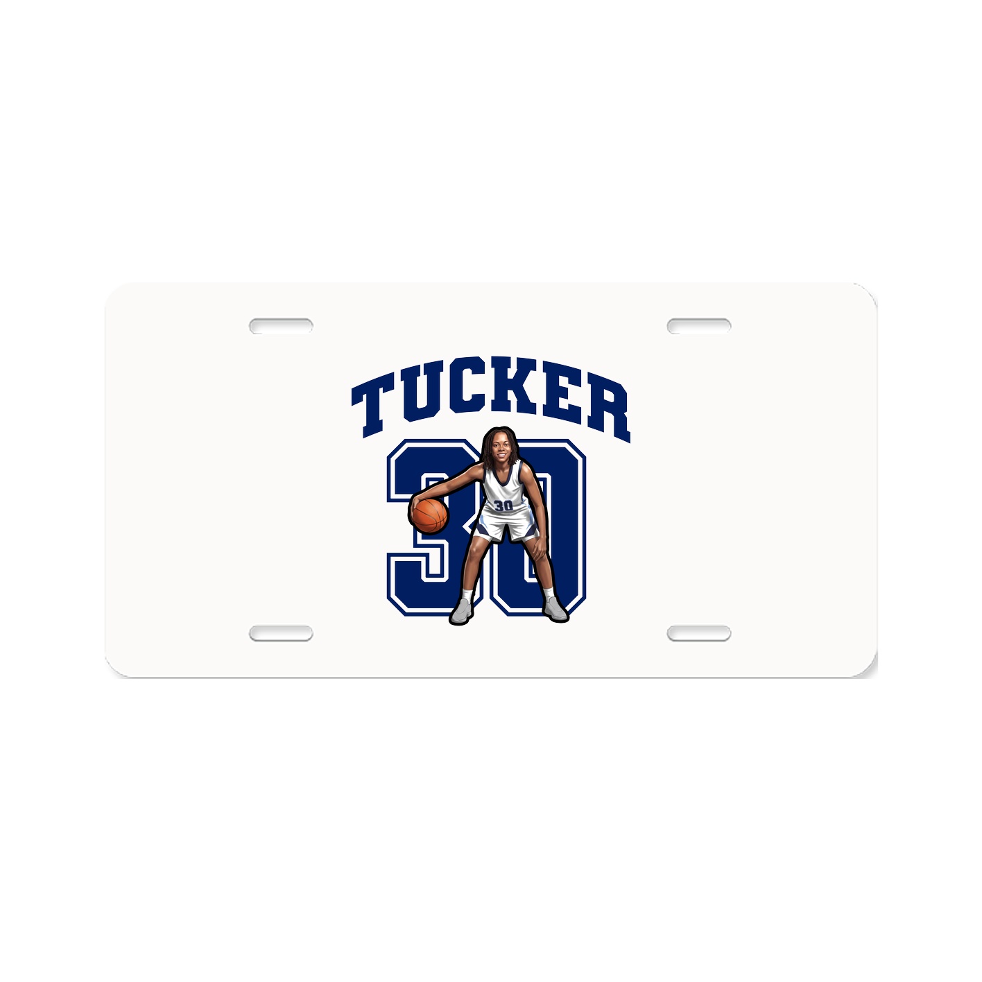 License Plate — Number in Classic