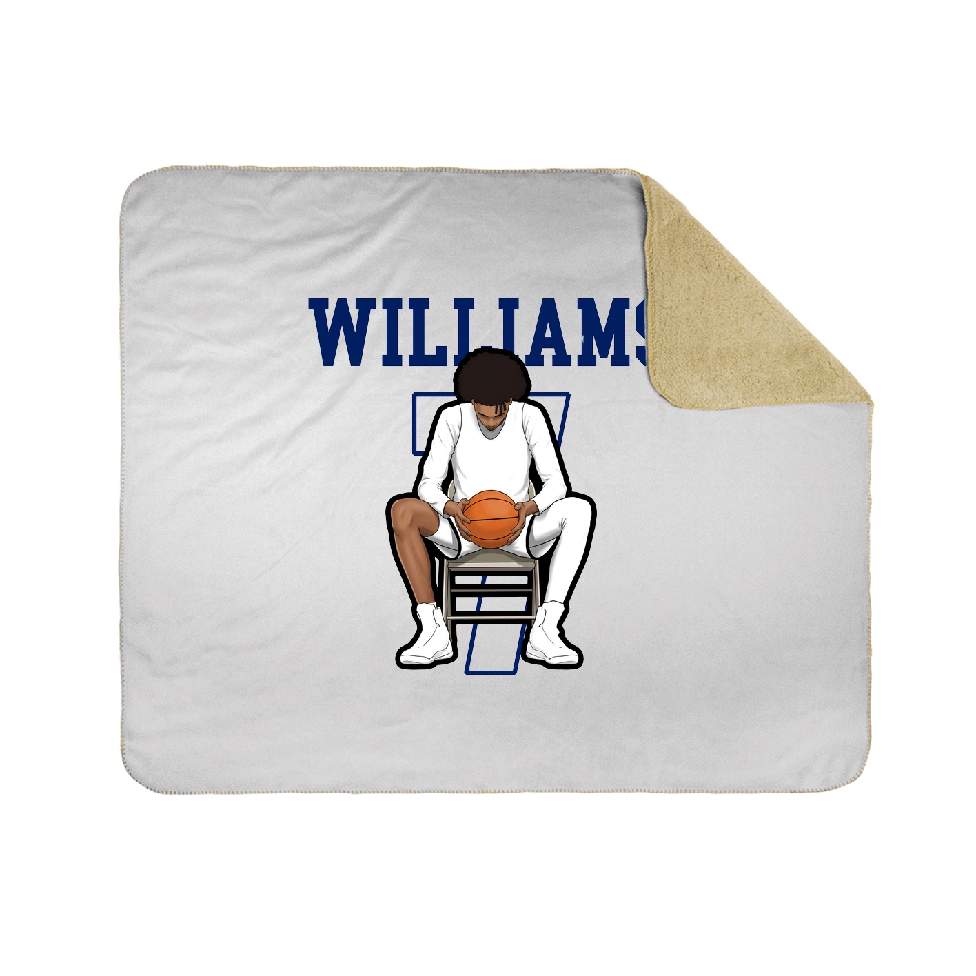 Throw Blanket — Shirsey in White