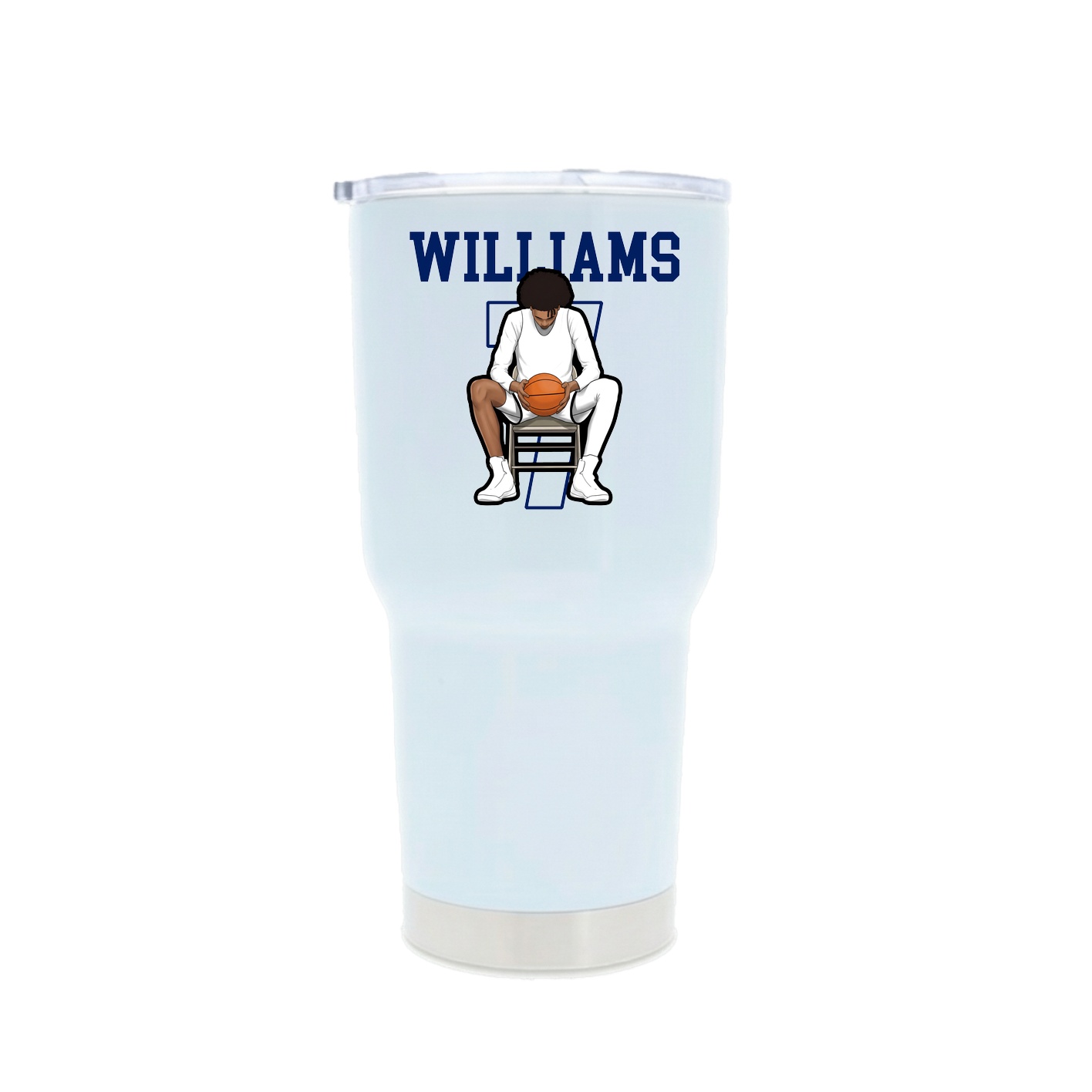 30oz Stainless Steel Tumbler — Shirsey in White