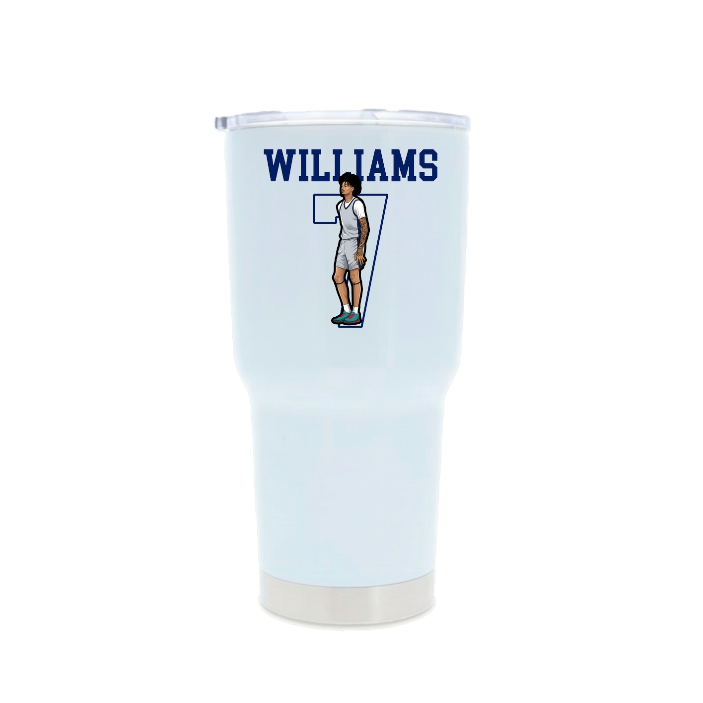 30oz Stainless Steel Tumbler — Shirsey in White