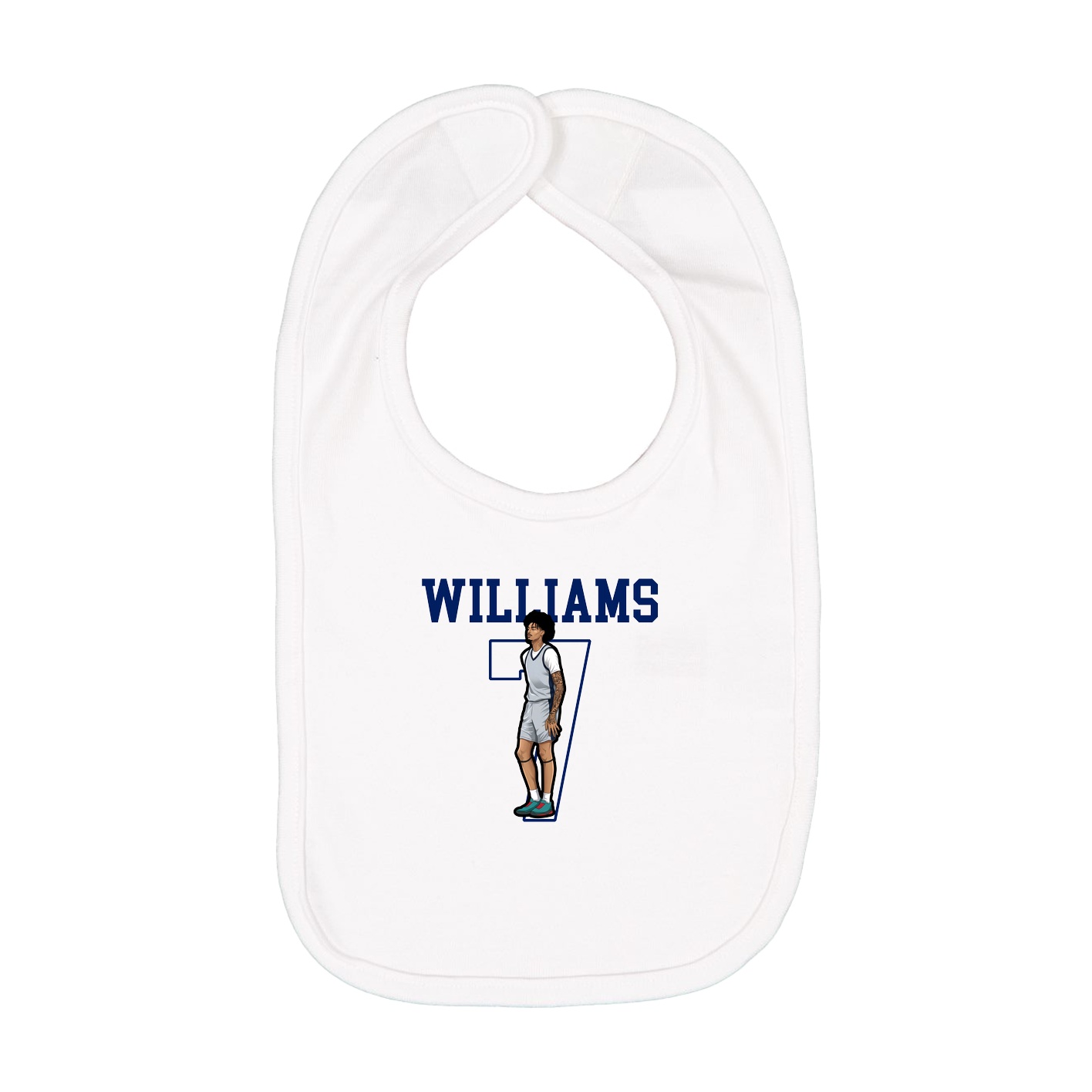 Infant Bib — Shirsey in White