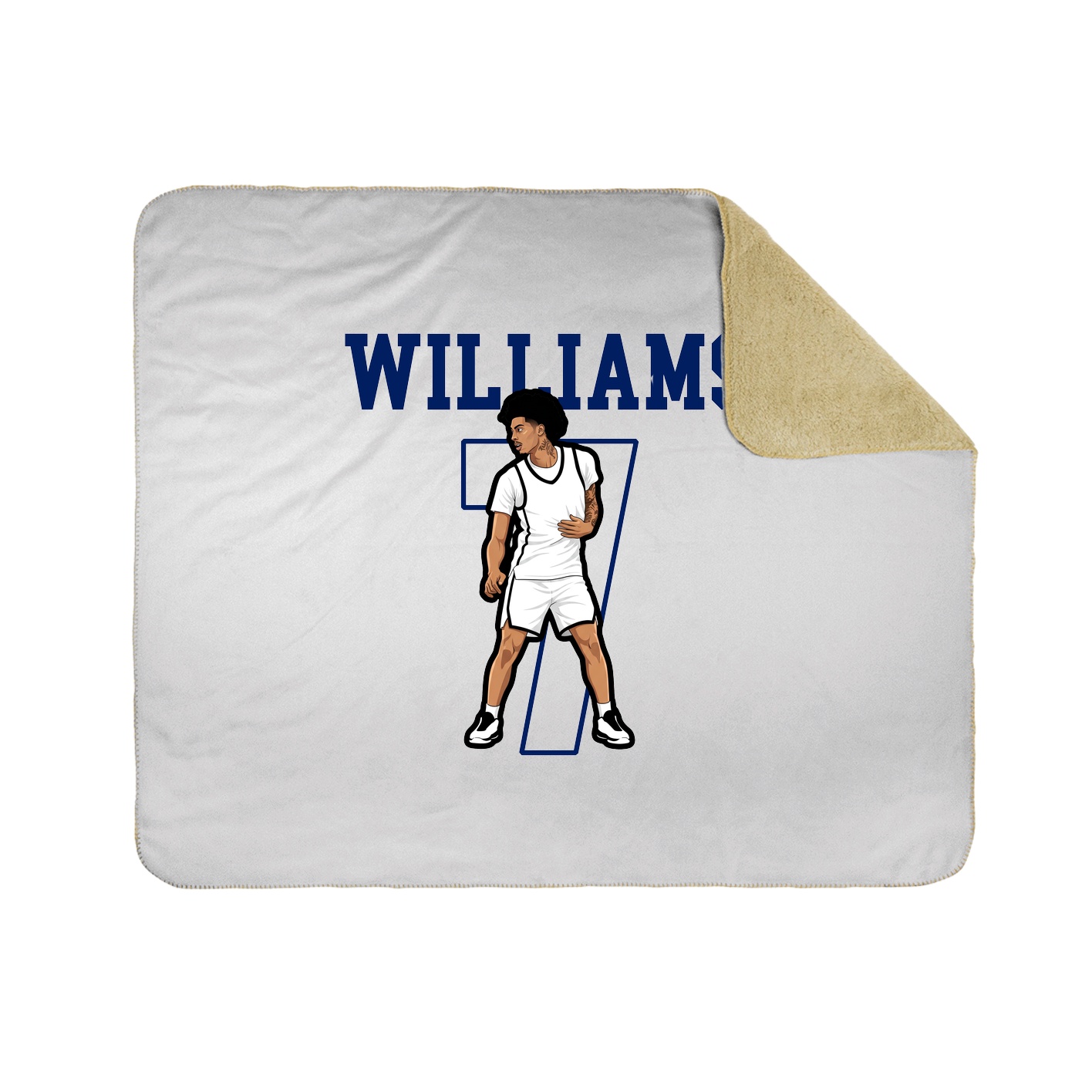Throw Blanket — Shirsey in White