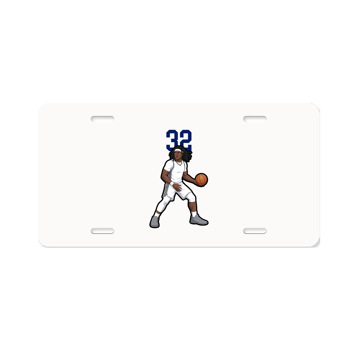 License Plate — Number Top in Classic