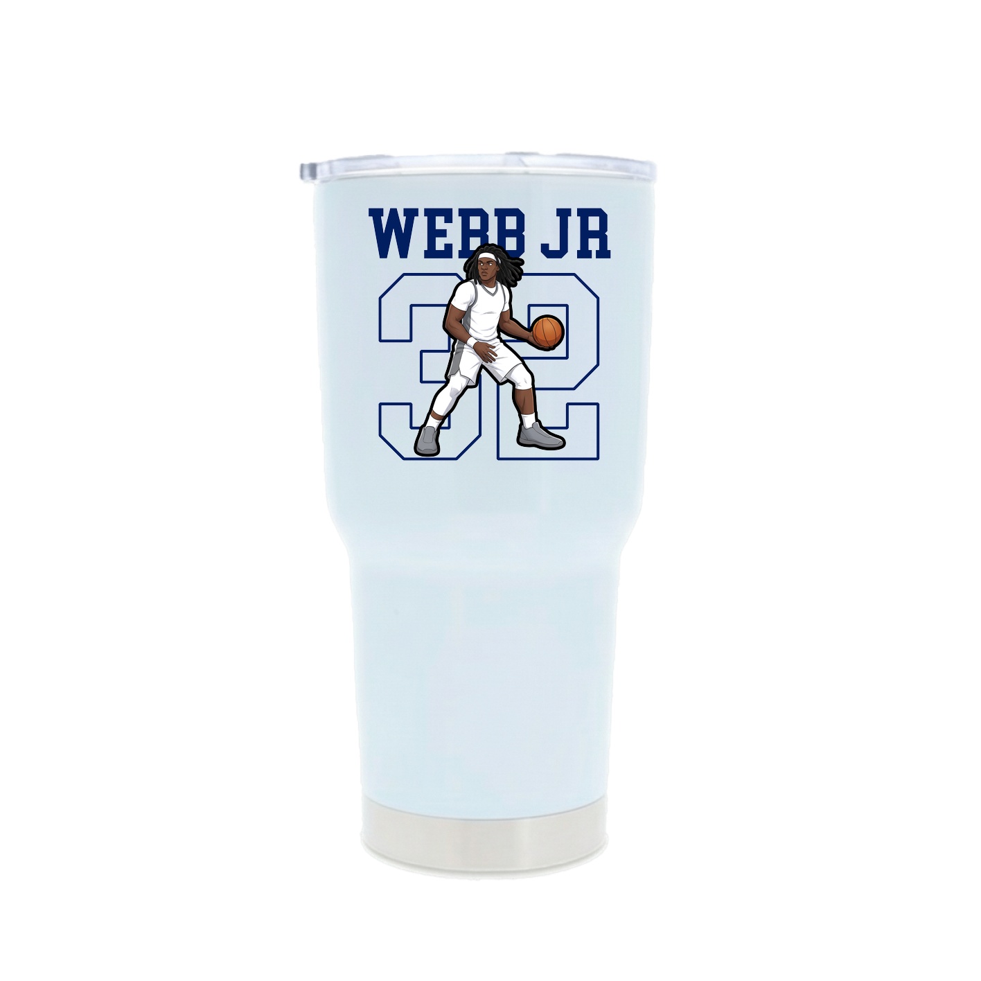 30oz Stainless Steel Tumbler — Shirsey in White