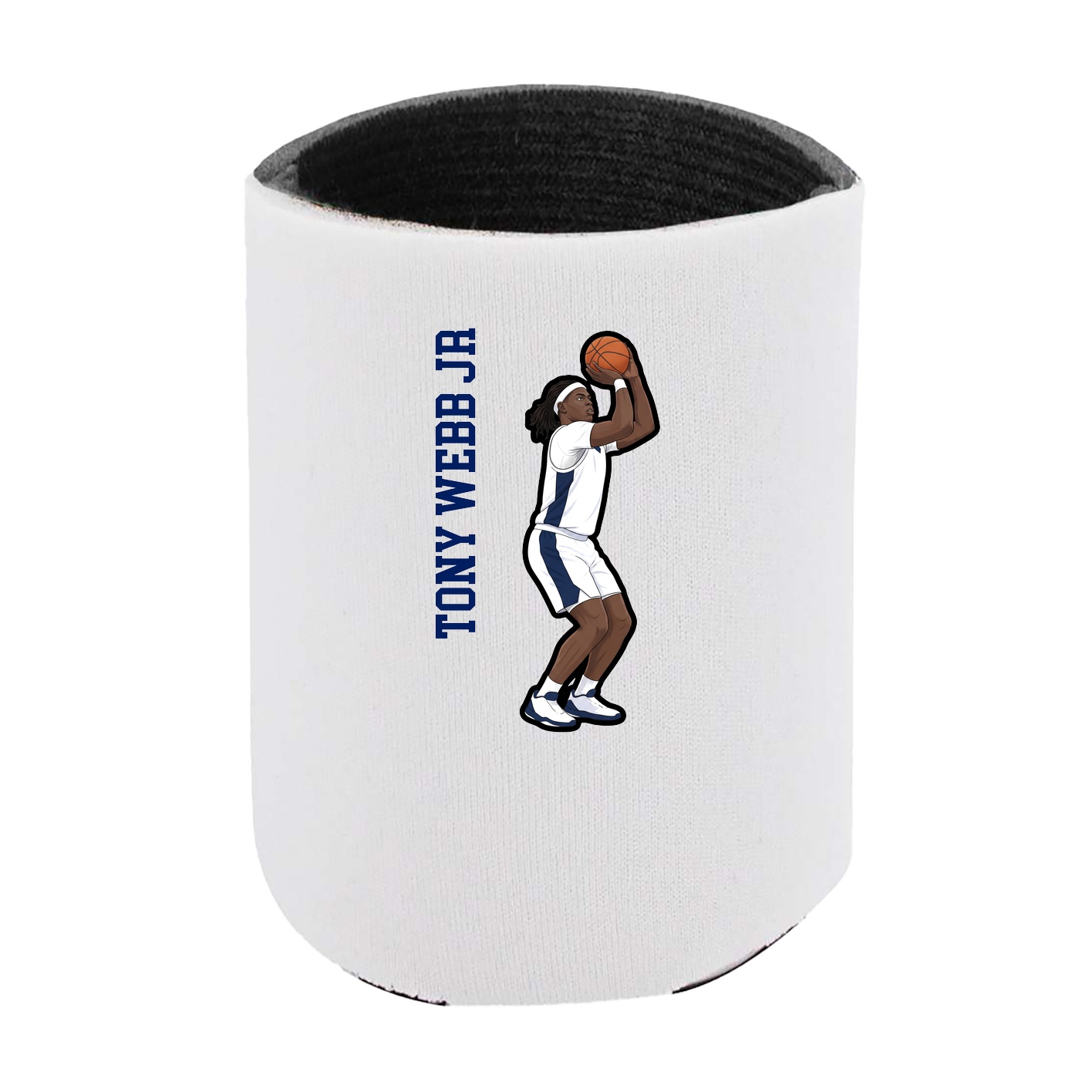 Can Holder — Name Vertical in White