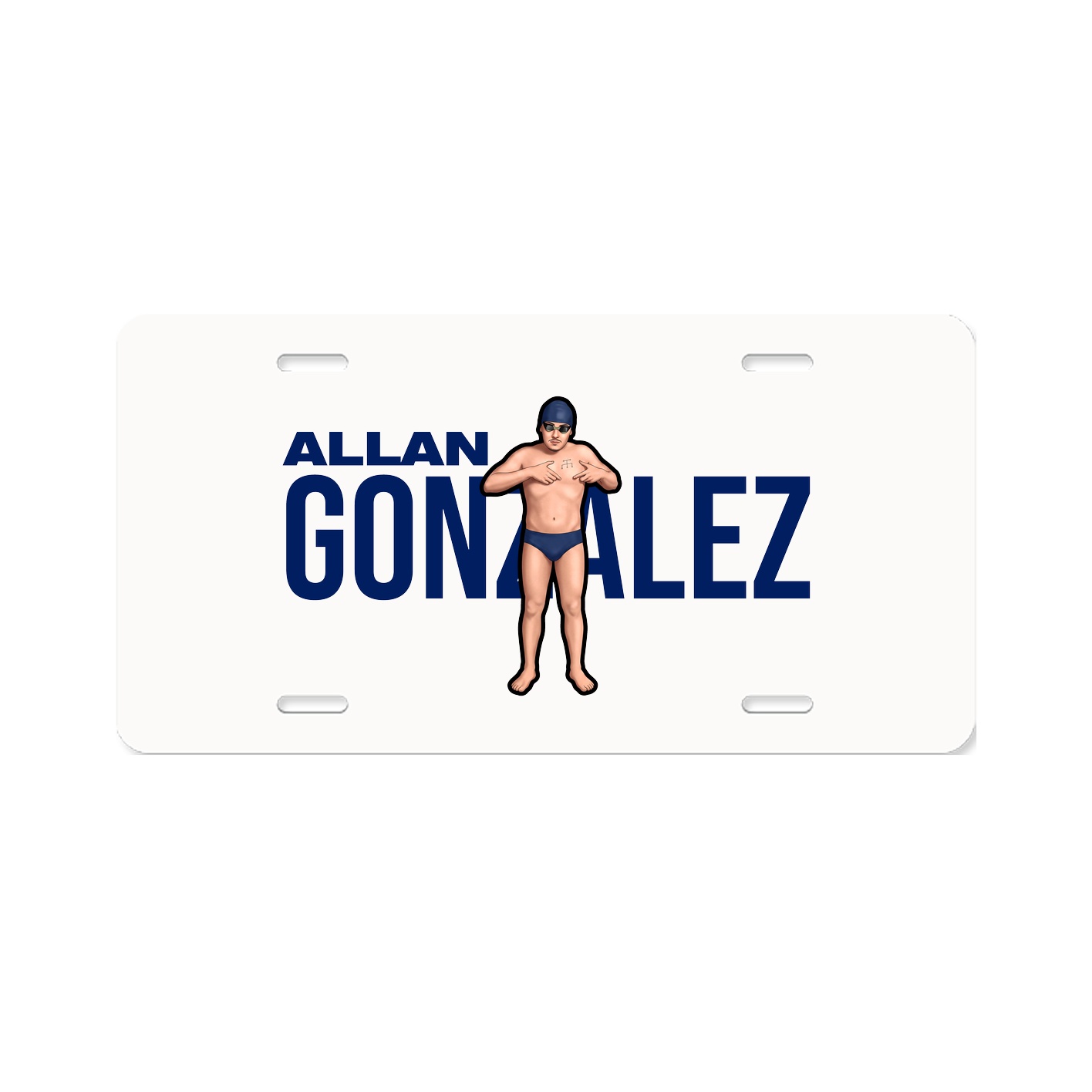 License Plate — Player Name in Classic