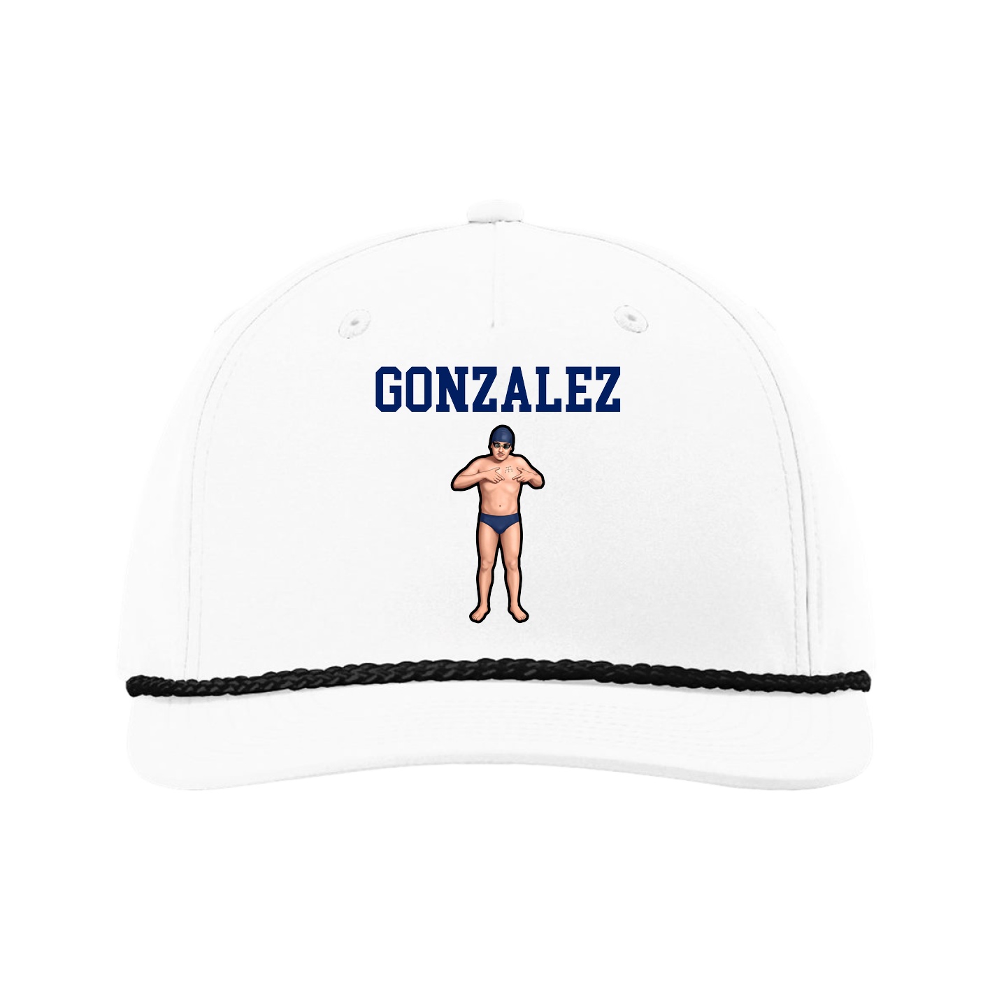 Five-Panel Classic Rope Cap — Shirsey in White
