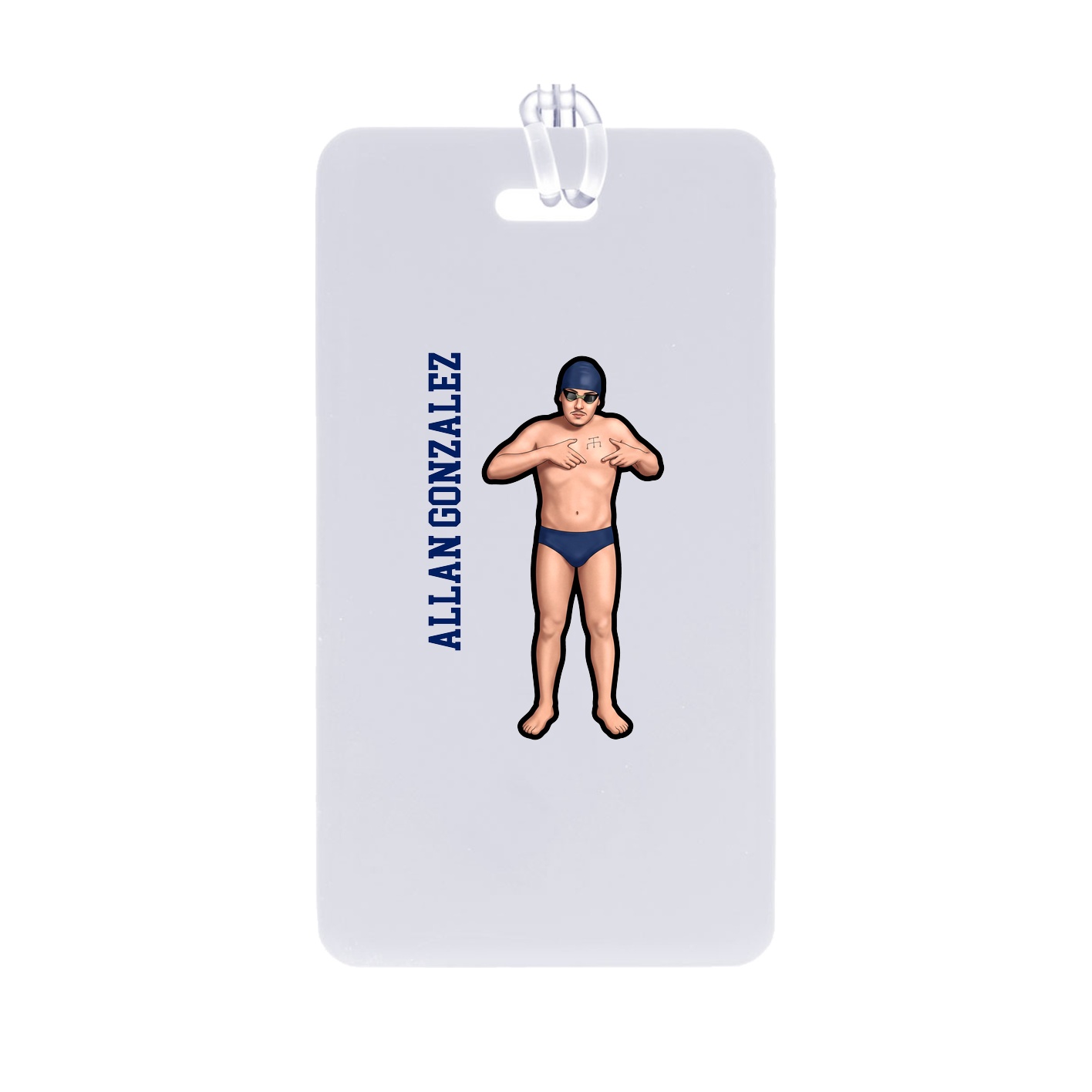 Bag Tag — Name Vertical in Classic