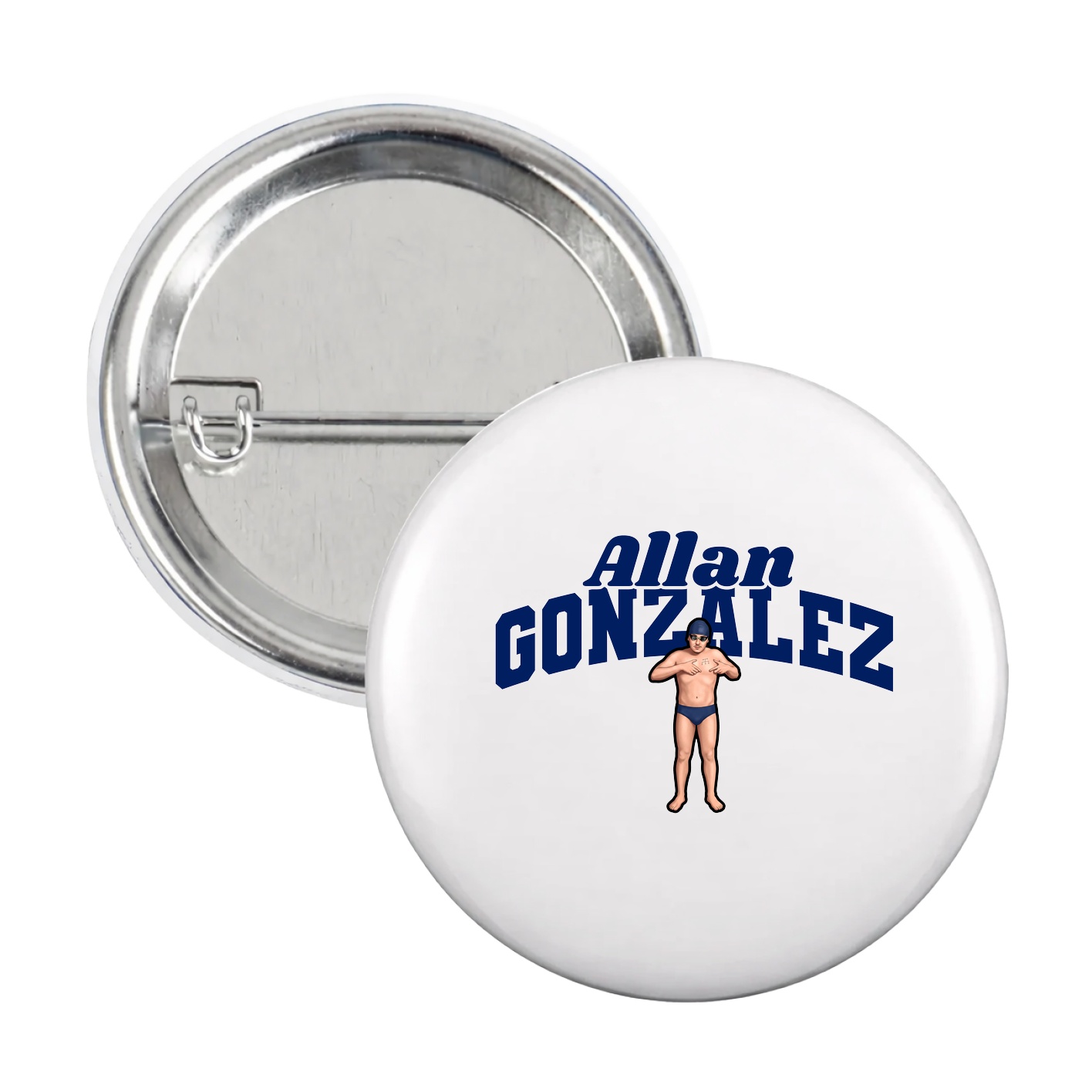 Game Day Button — Signature Arch in White