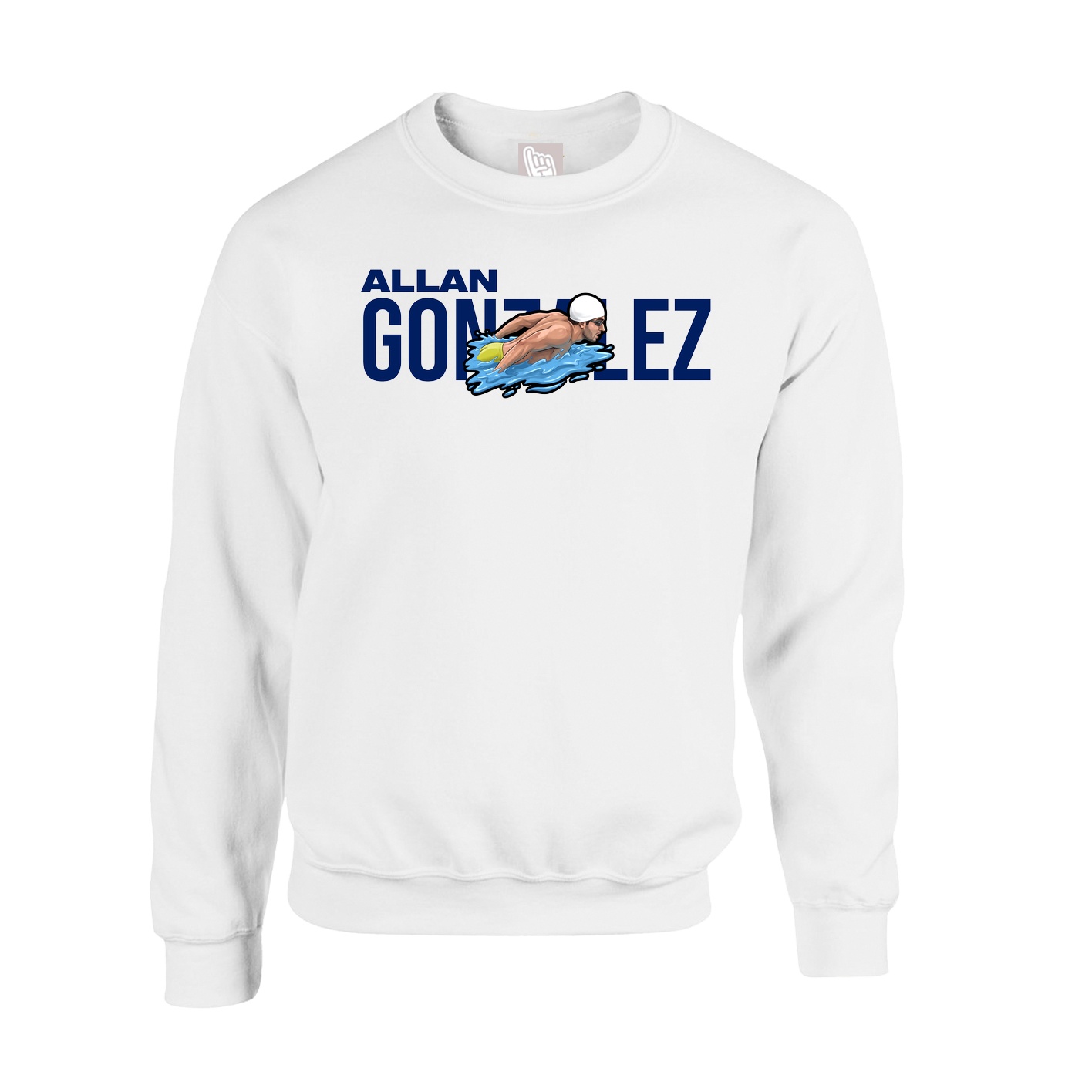 Fleece Crew — Player Name in White