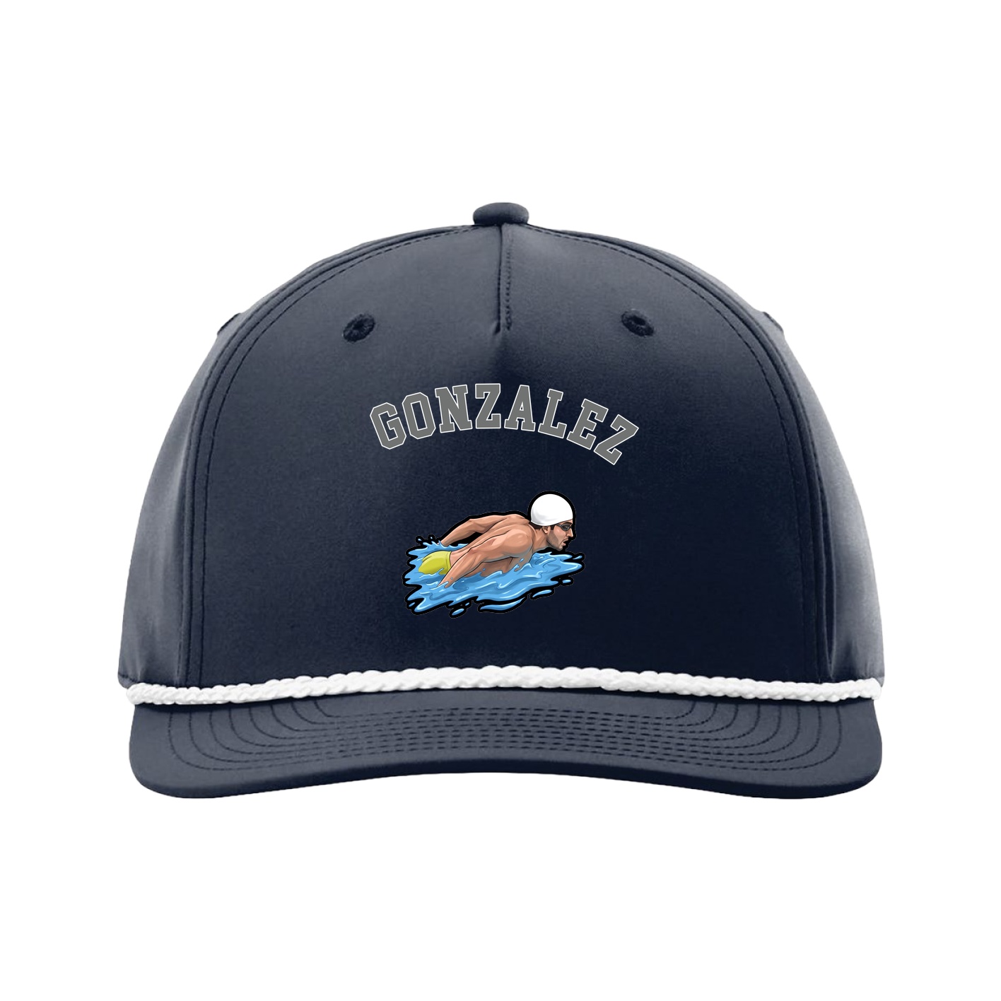 Five-Panel Classic Rope Cap — Shirsey Arch in Navy