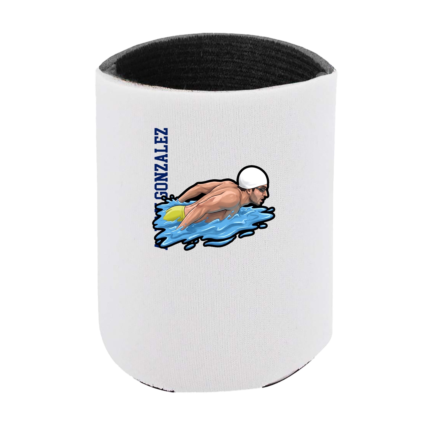 Can Holder — Name Vertical in White