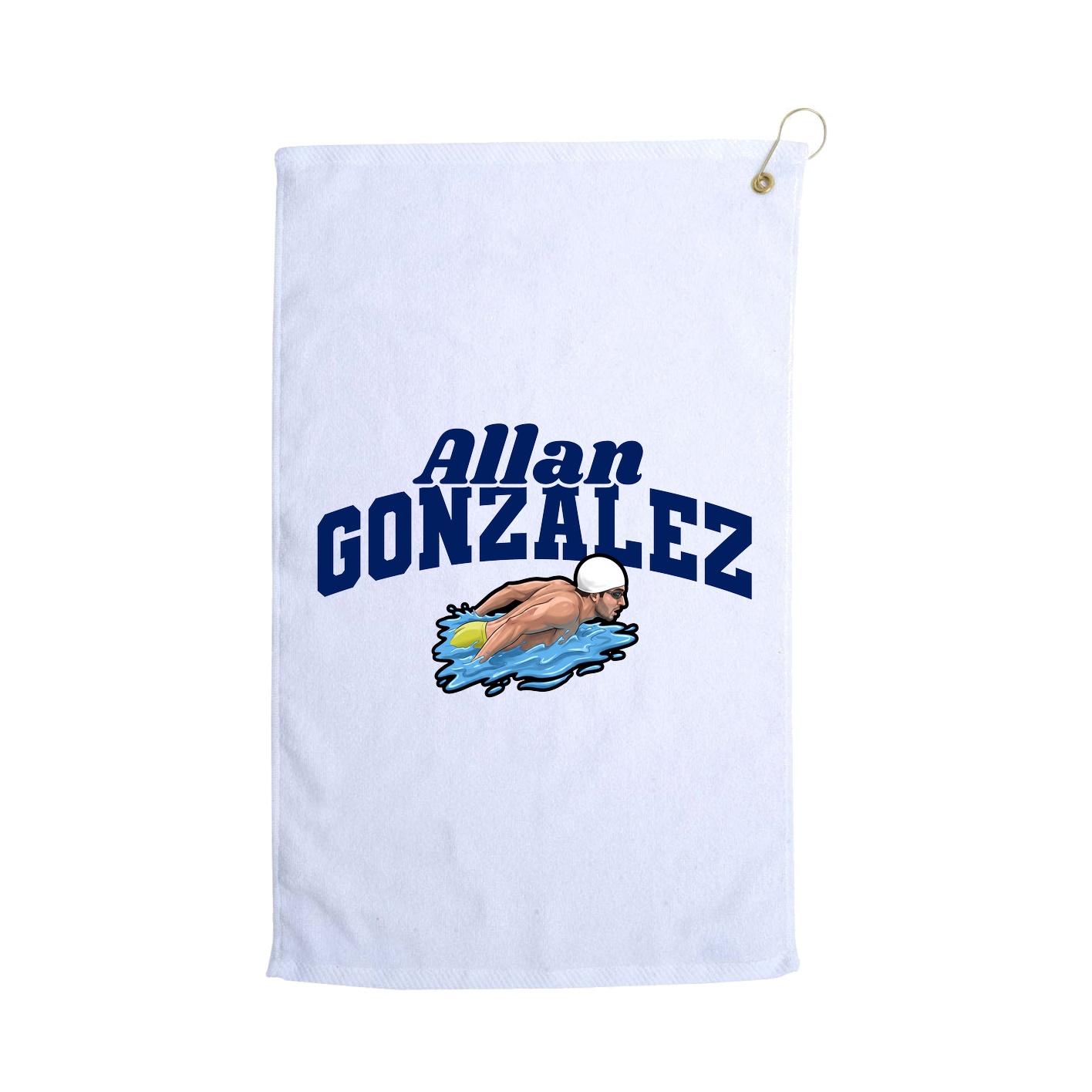 Golf Towel — Signature Arch in White