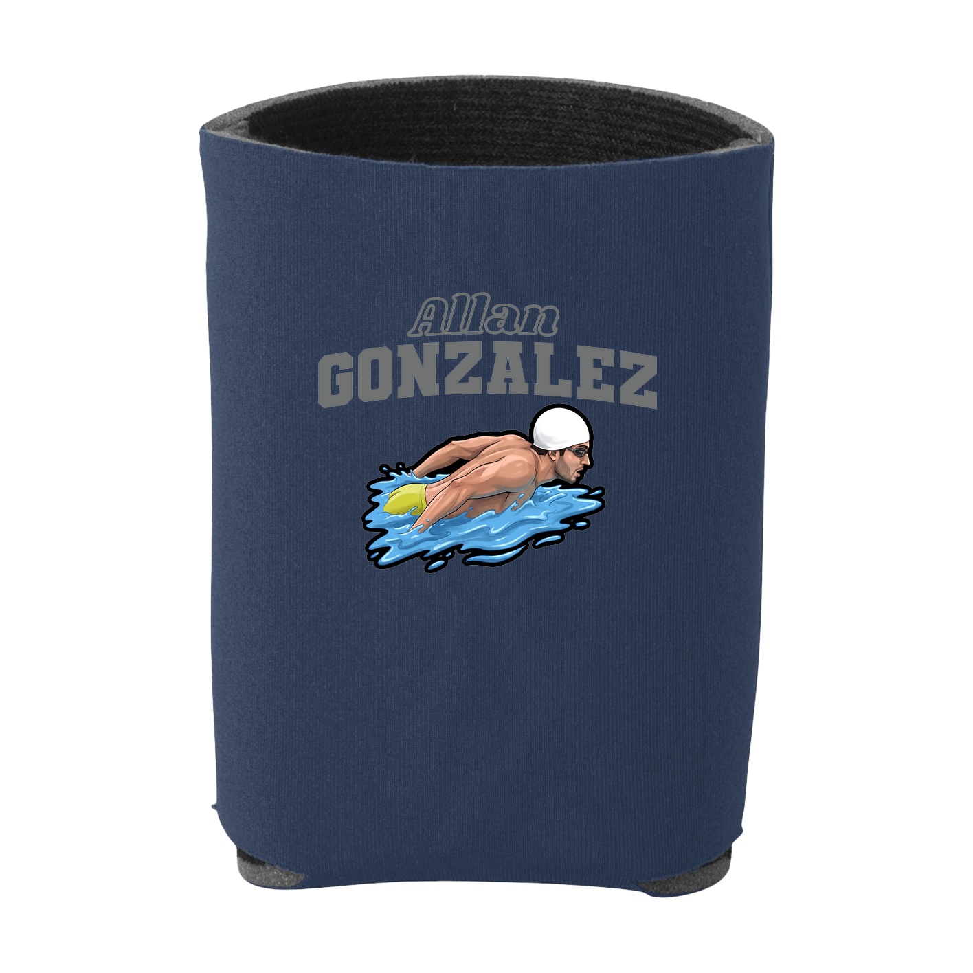 Can Holder — Name Arch in Navy