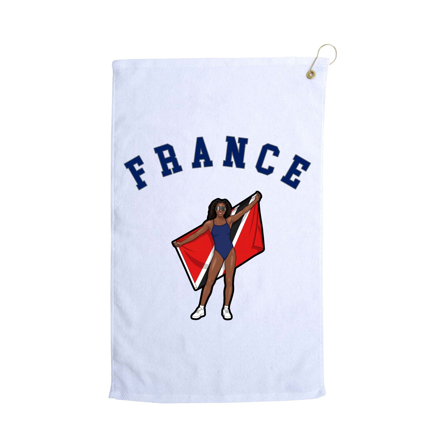 Golf Towel — Shirsey Arch in White