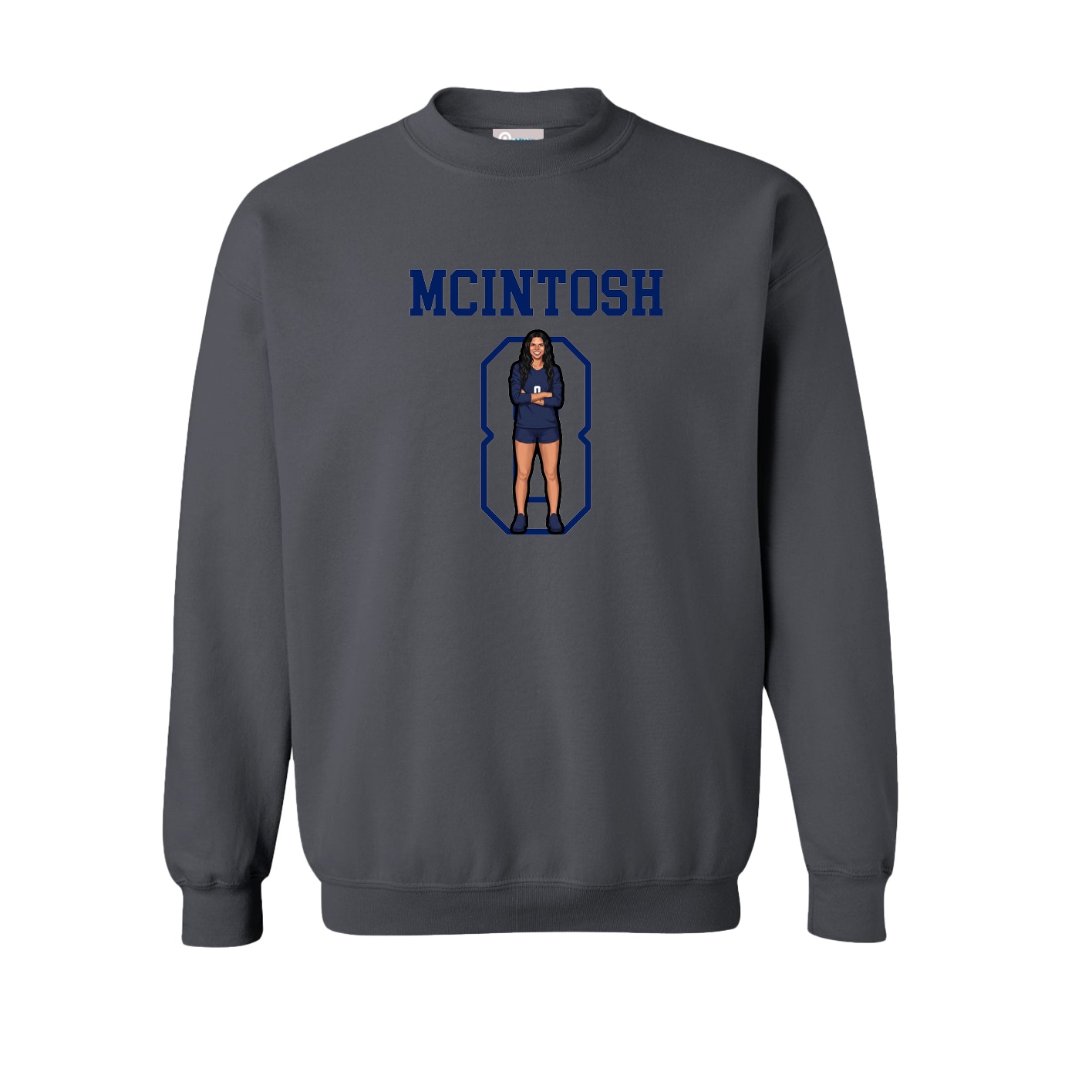 Fleece Crew — Shirsey in Grey