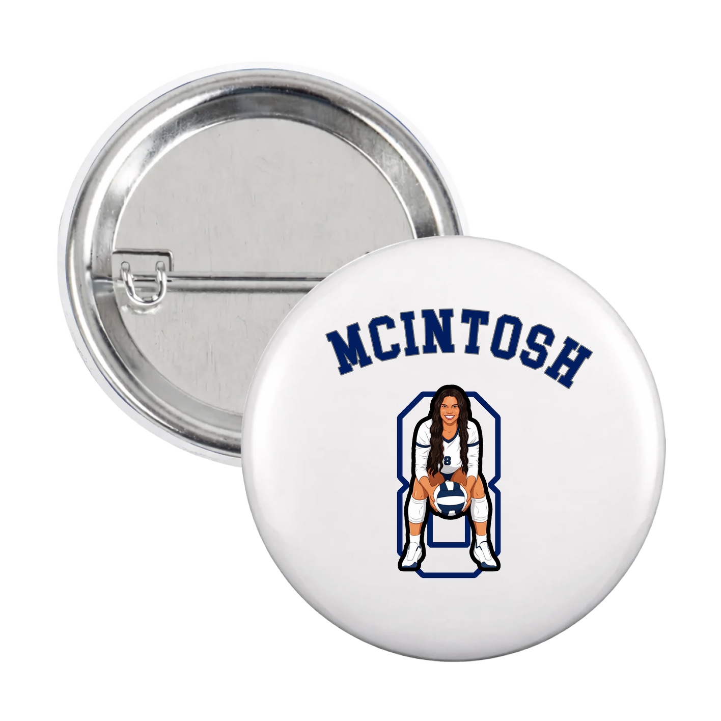 Game Day Button — Shirsey Arch in White