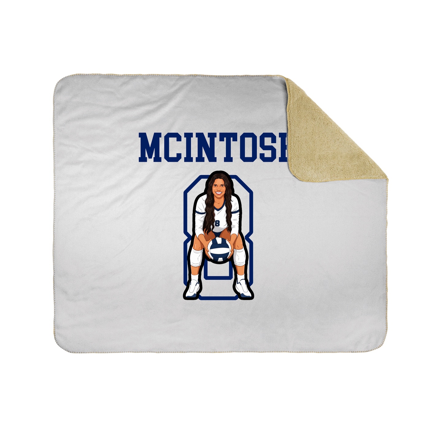 Throw Blanket — Shirsey in White