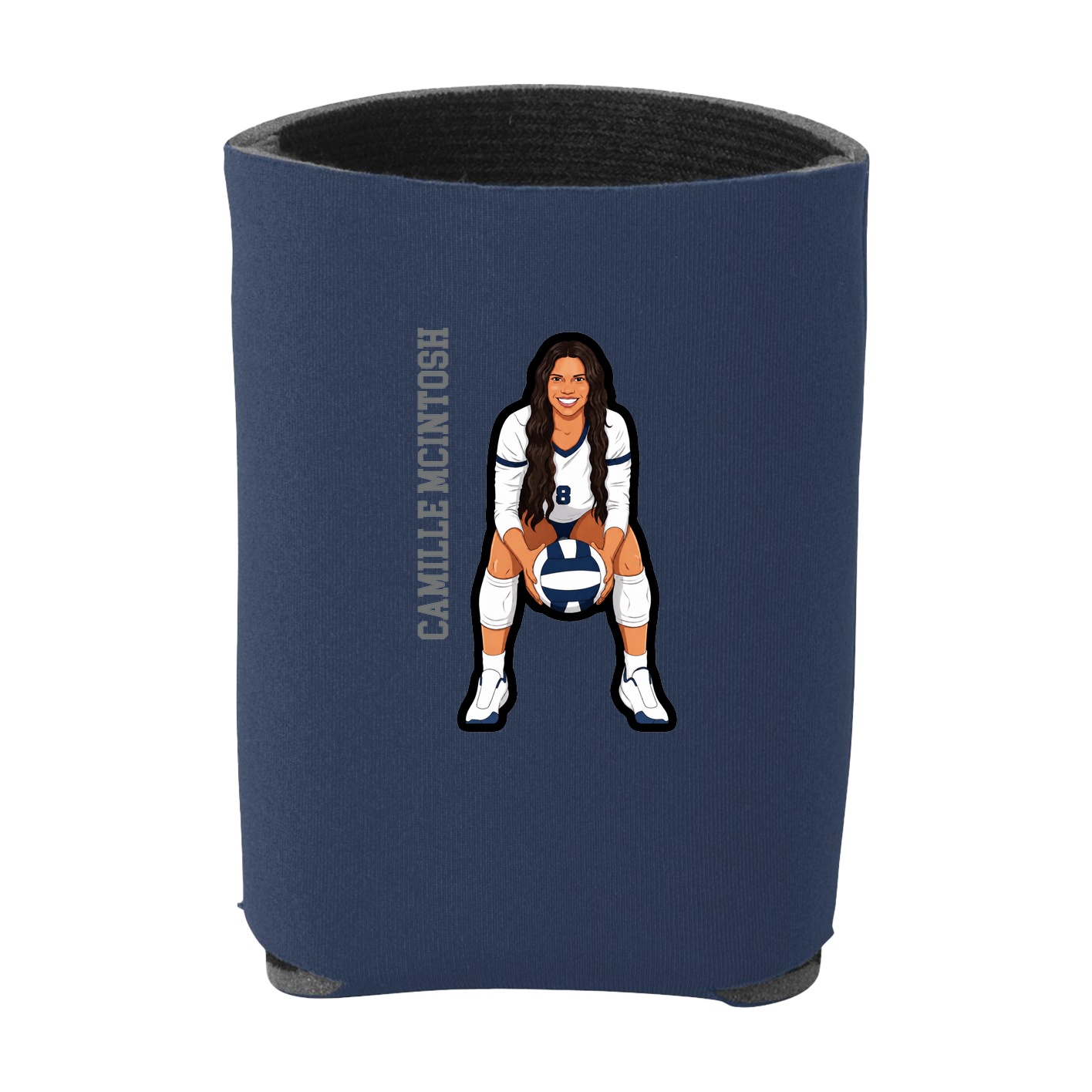 Can Holder — Name Vertical in Navy