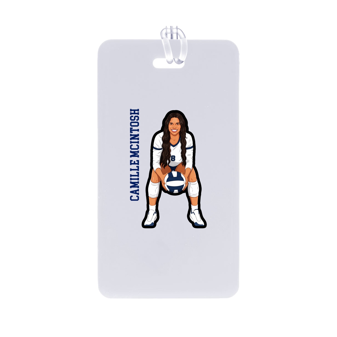 Bag Tag — Name Vertical in Classic