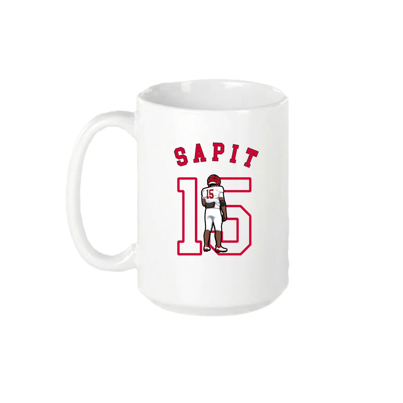 15oz Coffee Mug — Shirsey Arch in White
