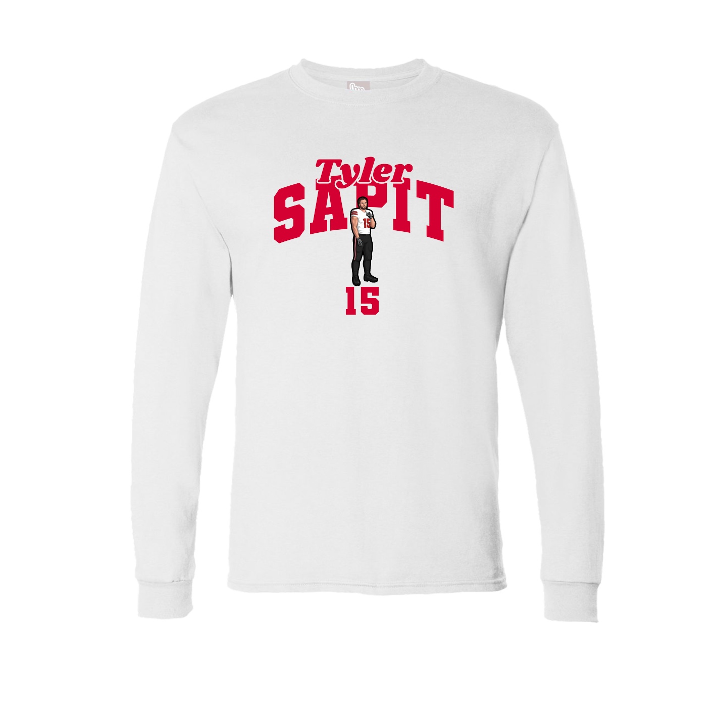 Long Sleeve Tee — Signature Arch in White
