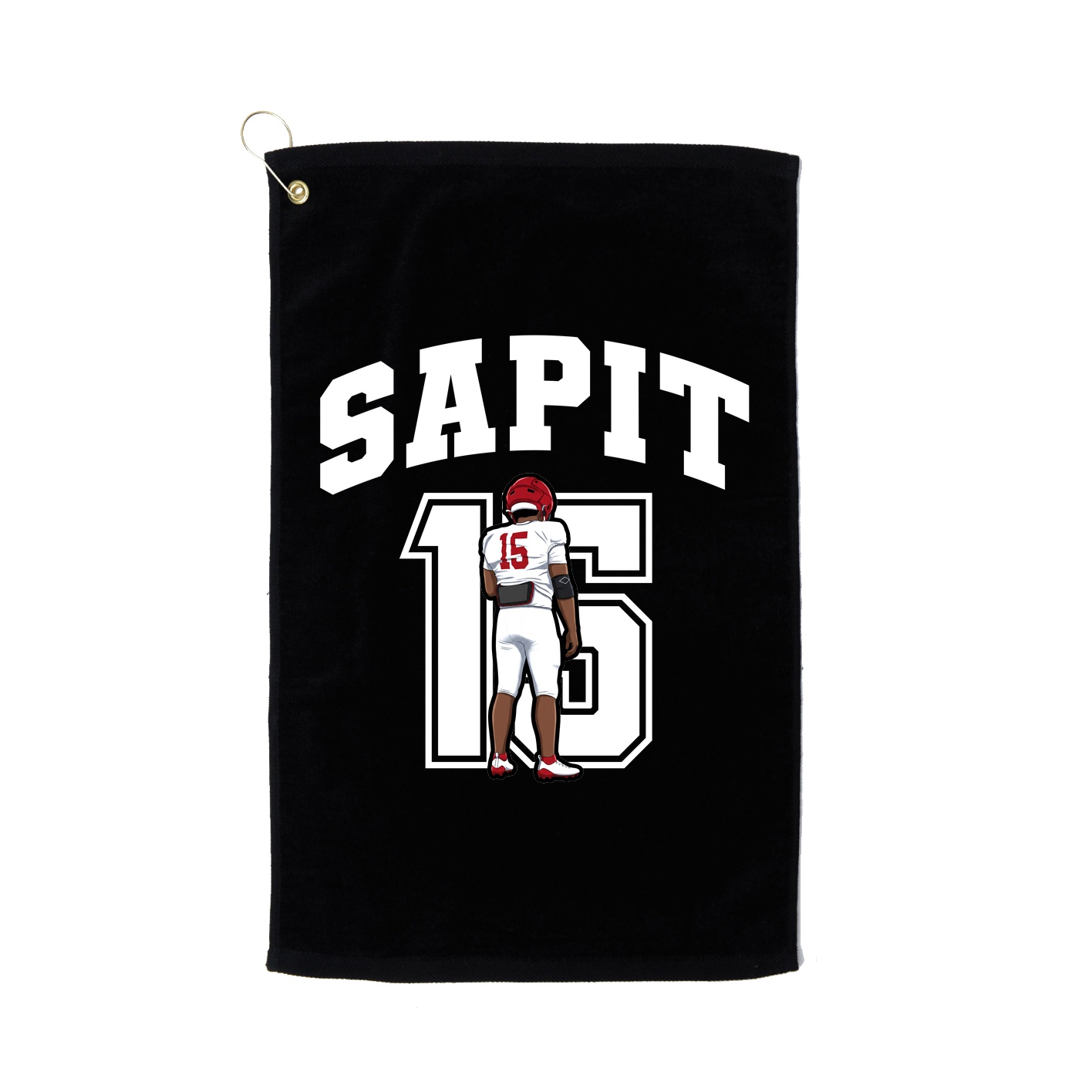 Golf Towel — Number in Black
