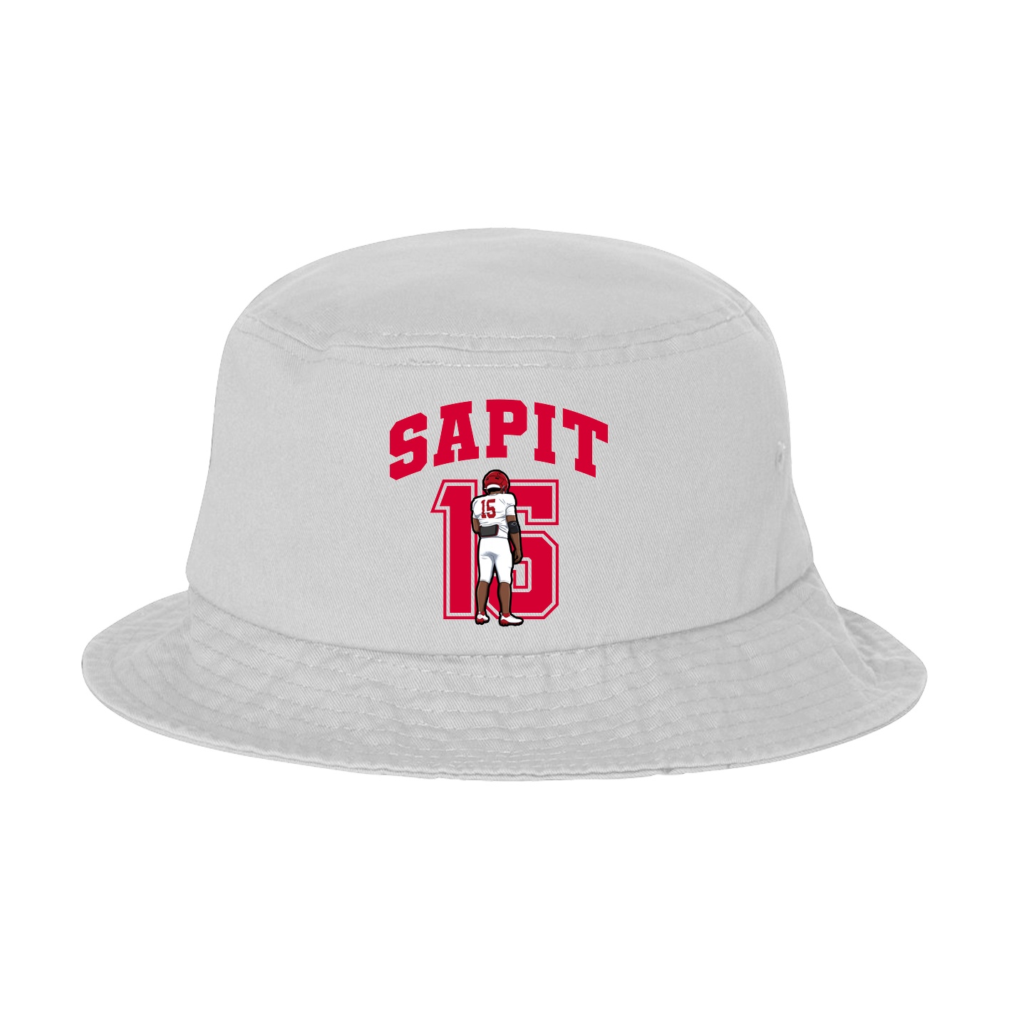 Bucket Cap — Number in White