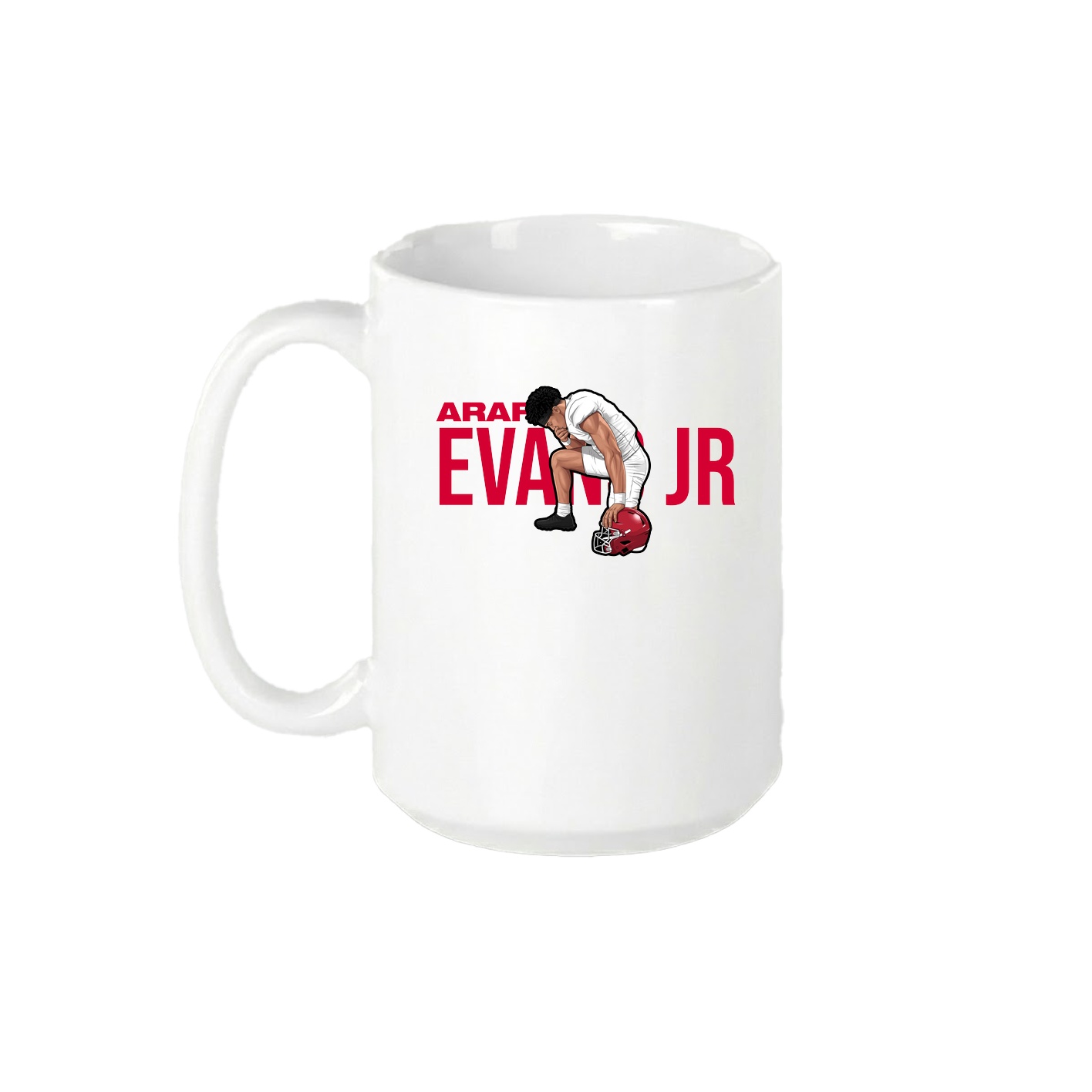 15oz Coffee Mug — Player Name in White