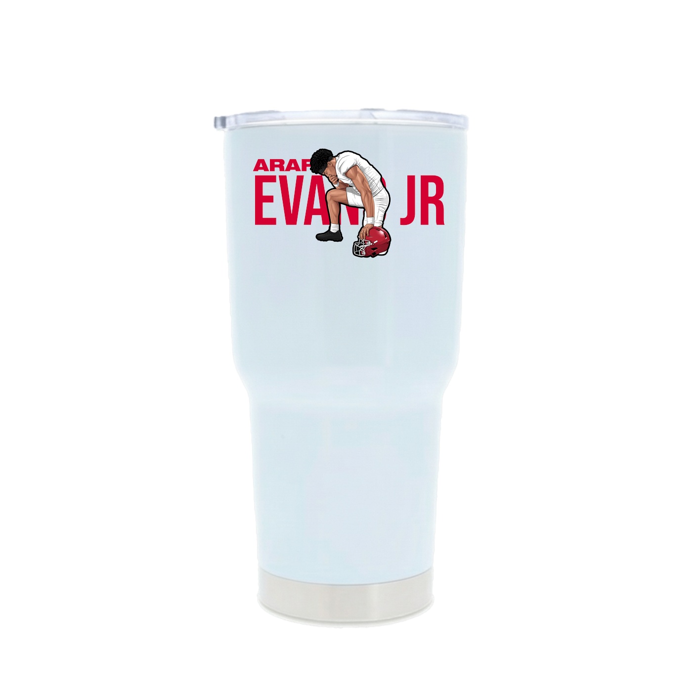 30oz Stainless Steel Tumbler — Player Name in White