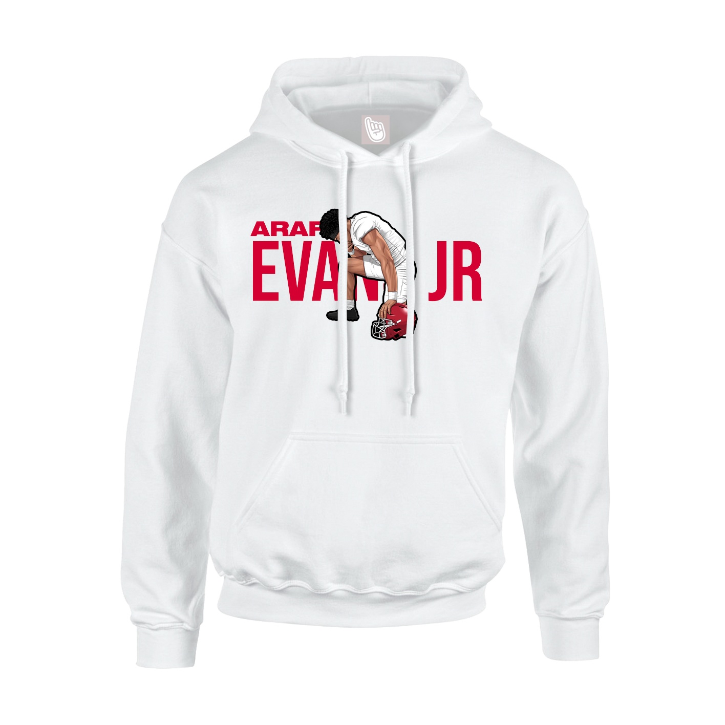 Youth Hoodie — Player Name in White