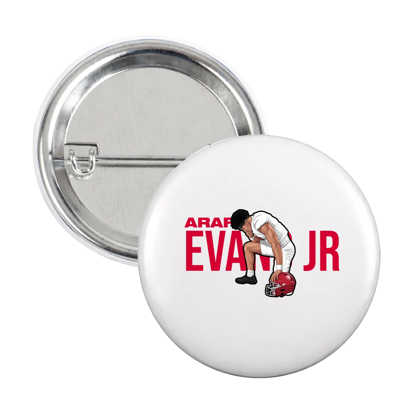 Game Day Button — Player Name in White