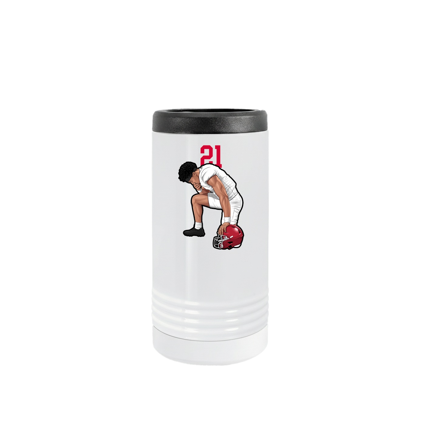 Slim Beverage Holder — Number Top in White