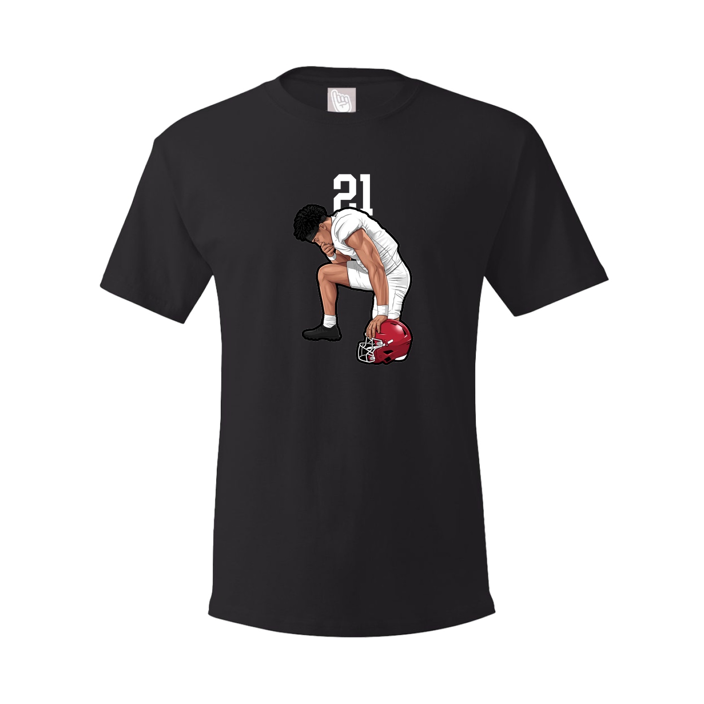 Youth Tee — Number Top in Black