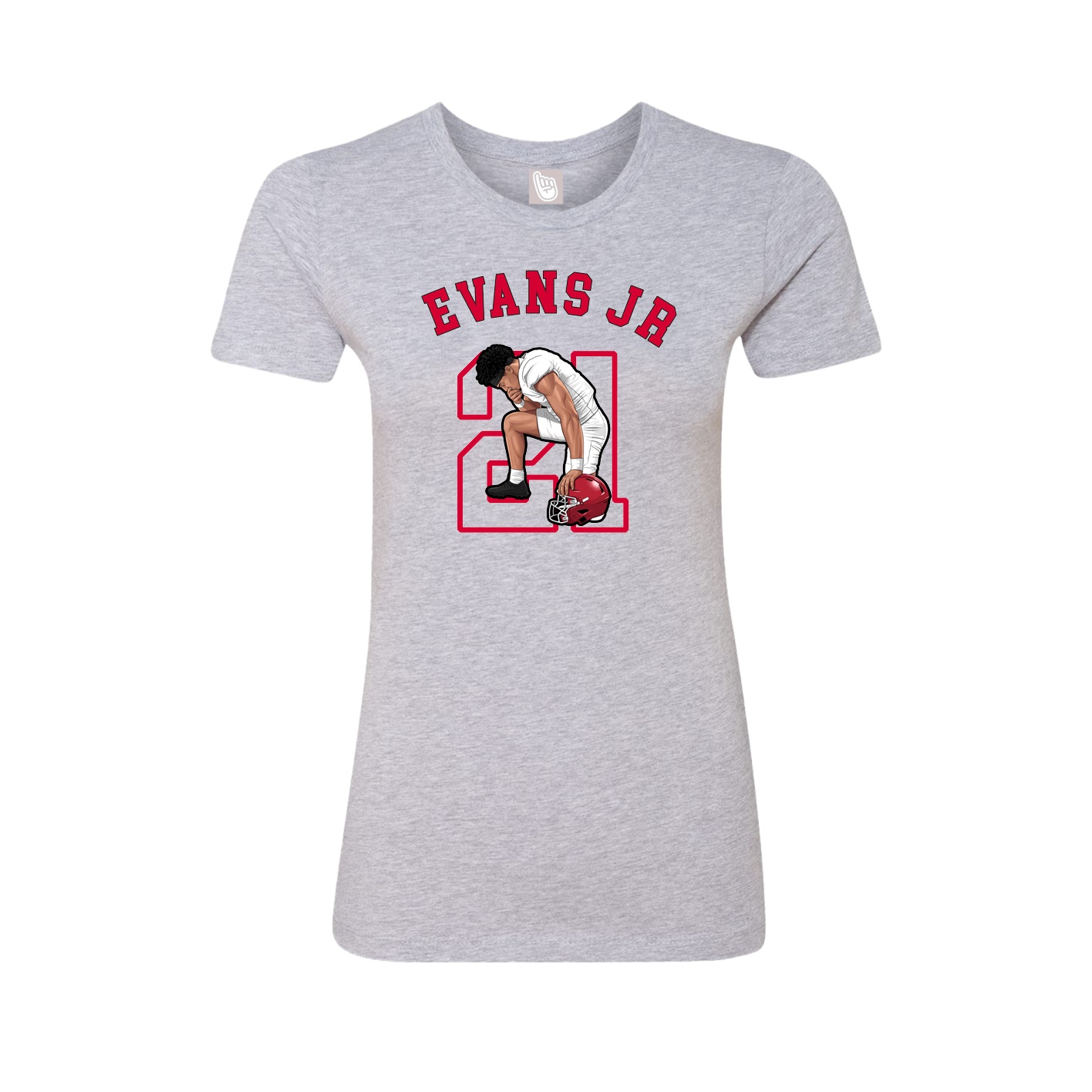 Fitted Women's Tee — Shirsey Arch in Grey