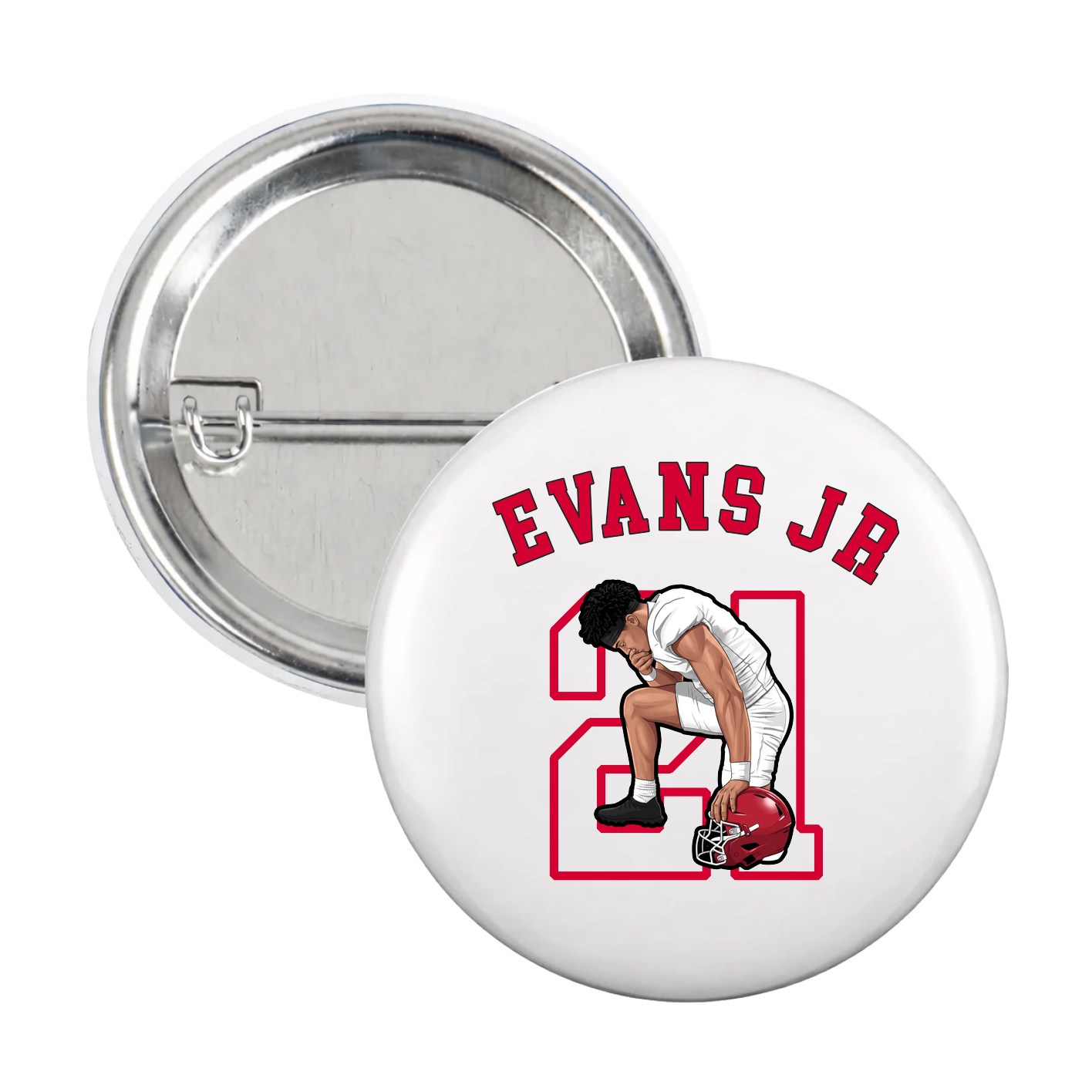 Game Day Button — Shirsey Arch in White
