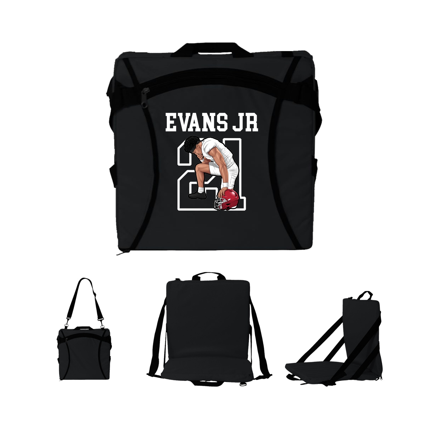 Folding Stadium Seat — Shirsey in Black