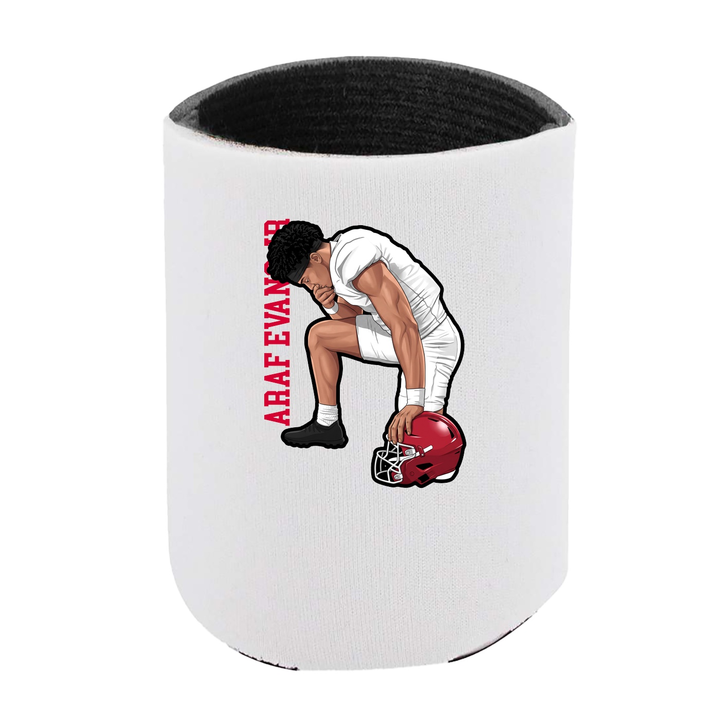 Can Holder — Name Vertical in White